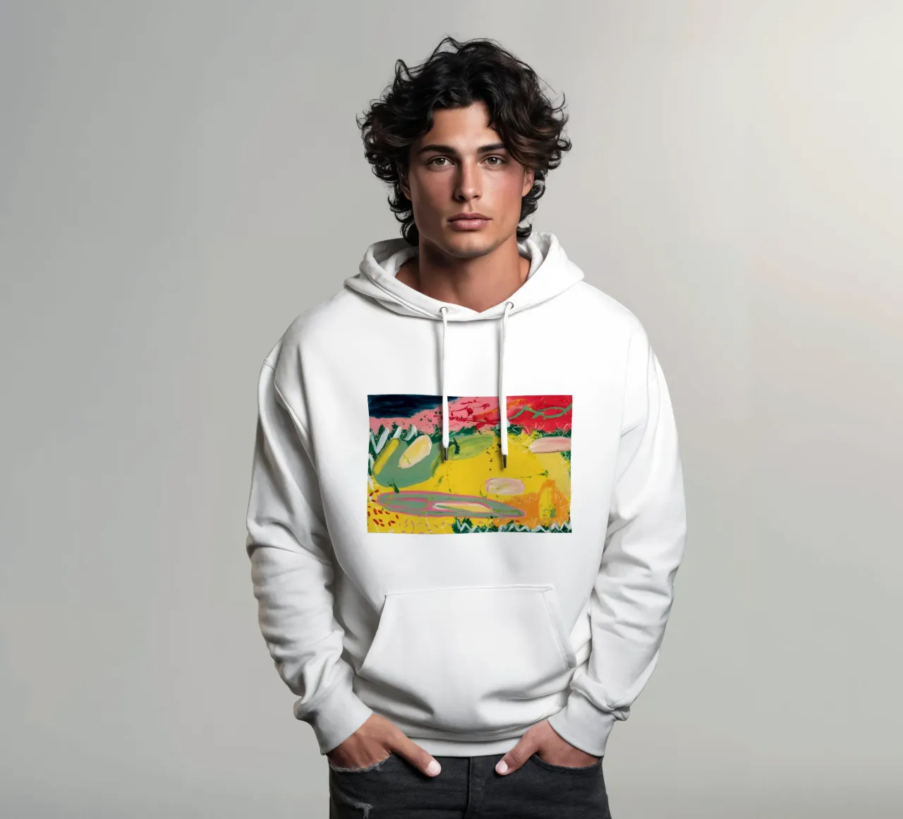 Meandro del fiume Sunset felpa con cappuccio da Sublime Layers