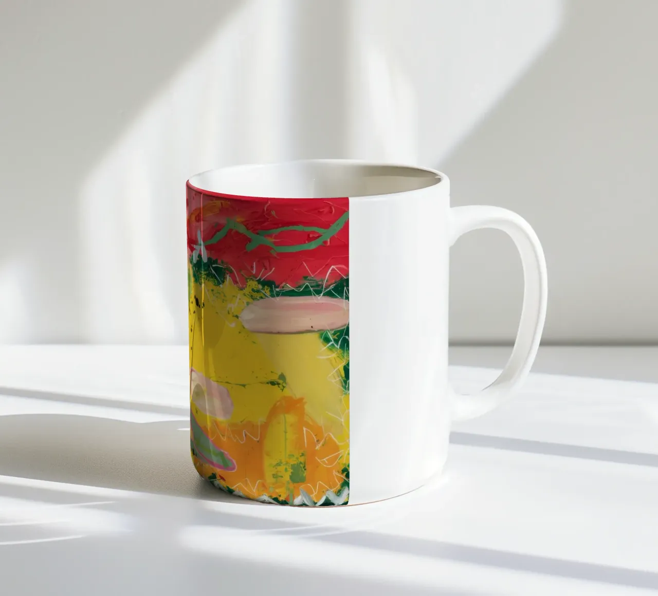 Meandro del fiume Sunset tazza in ceramica da Sublime Layers