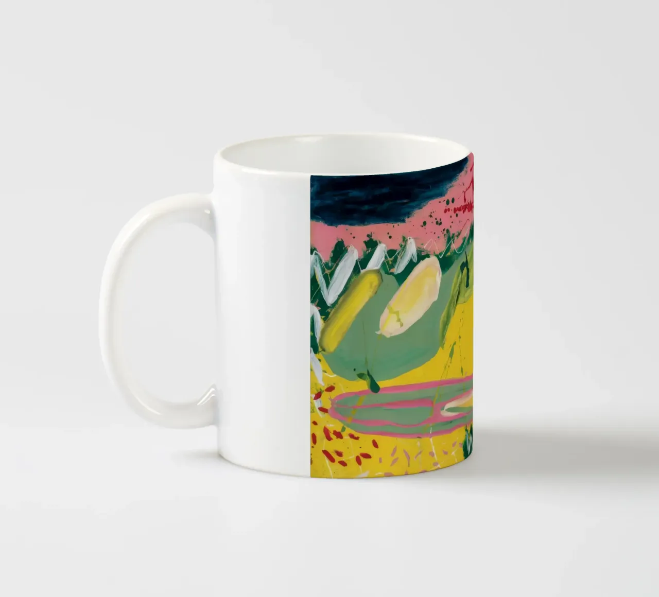 Meandro del fiume Sunset tazza in ceramica da Sublime Layers