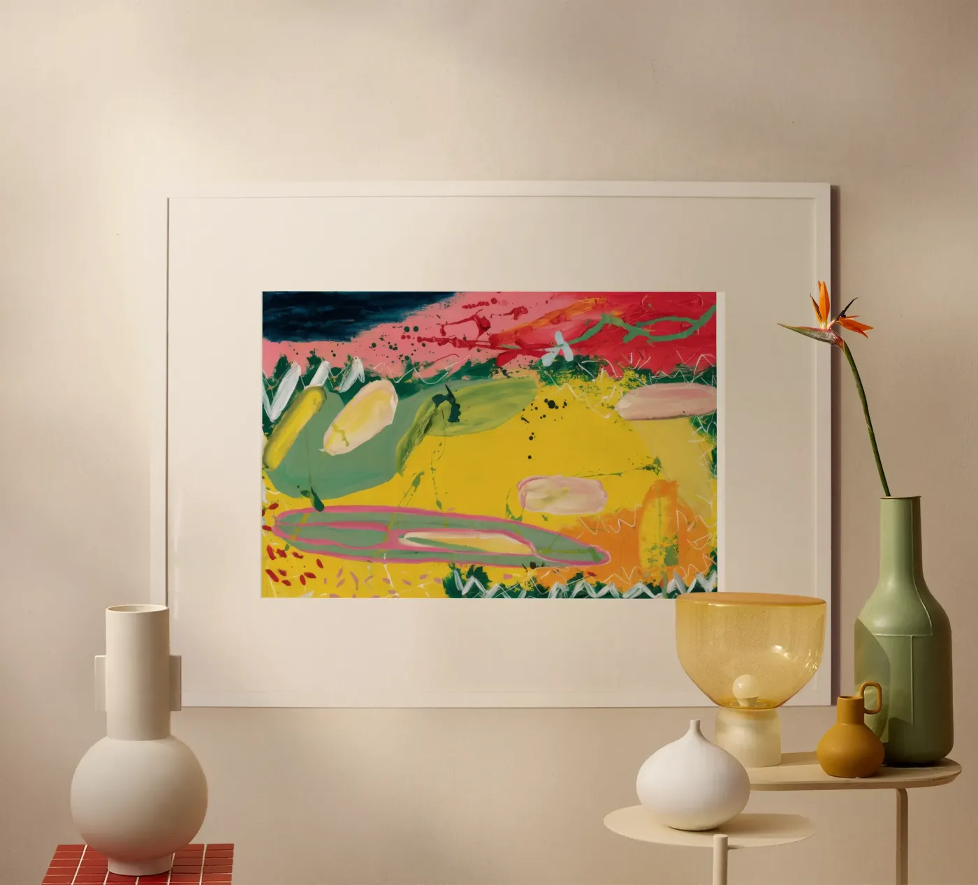 Sunset River Mäander Poster von Sublime Layers