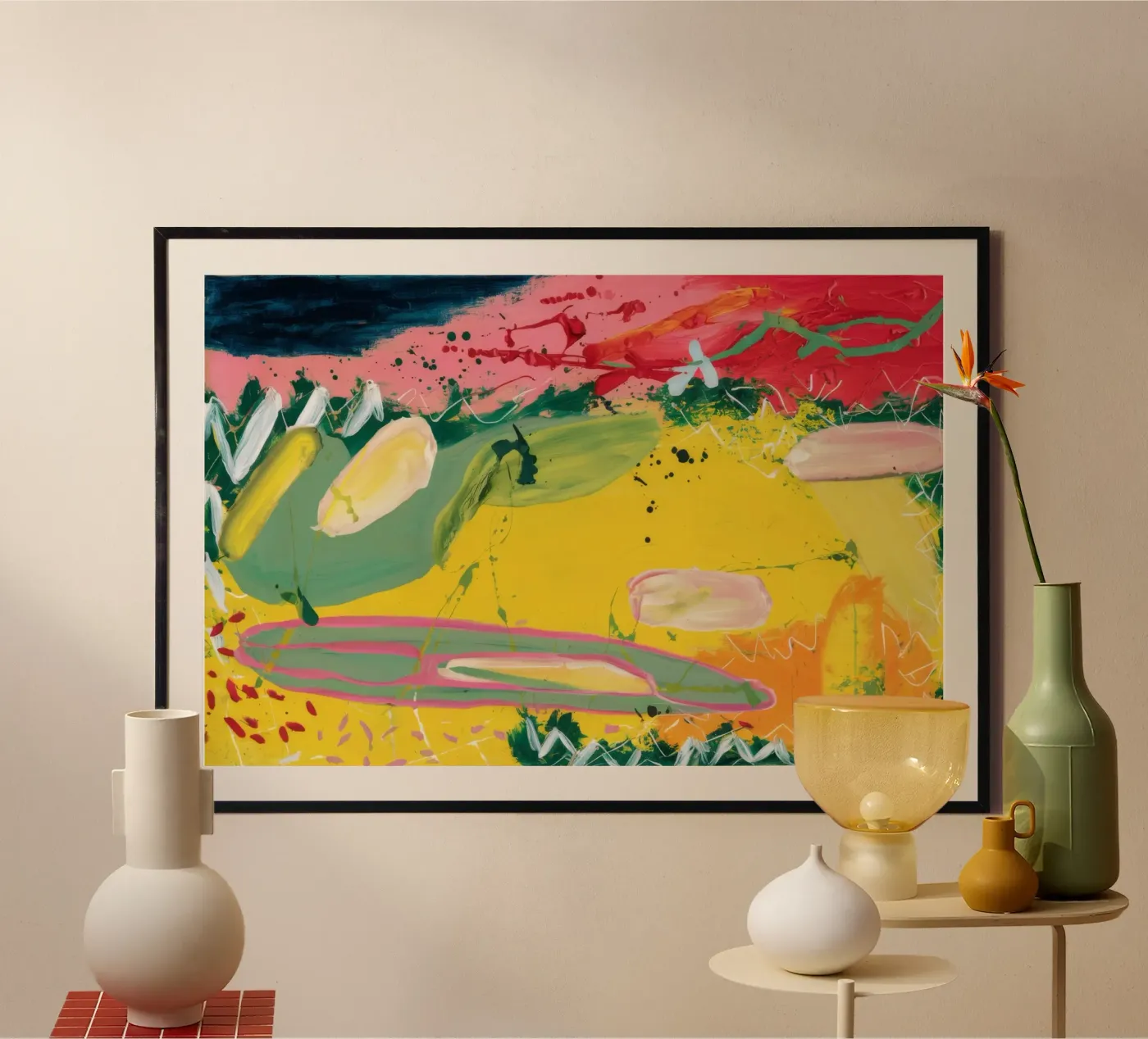 Sunset River Mäander Poster von Sublime Layers