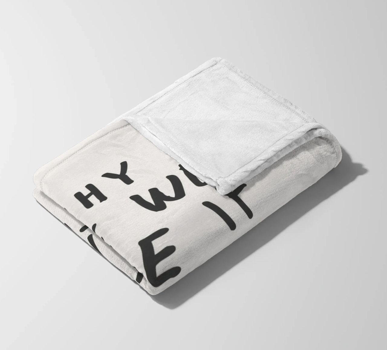 Why Are We Here if Not for Each Other Typography Design fleece blanket by THE MOTIVATED TYPE