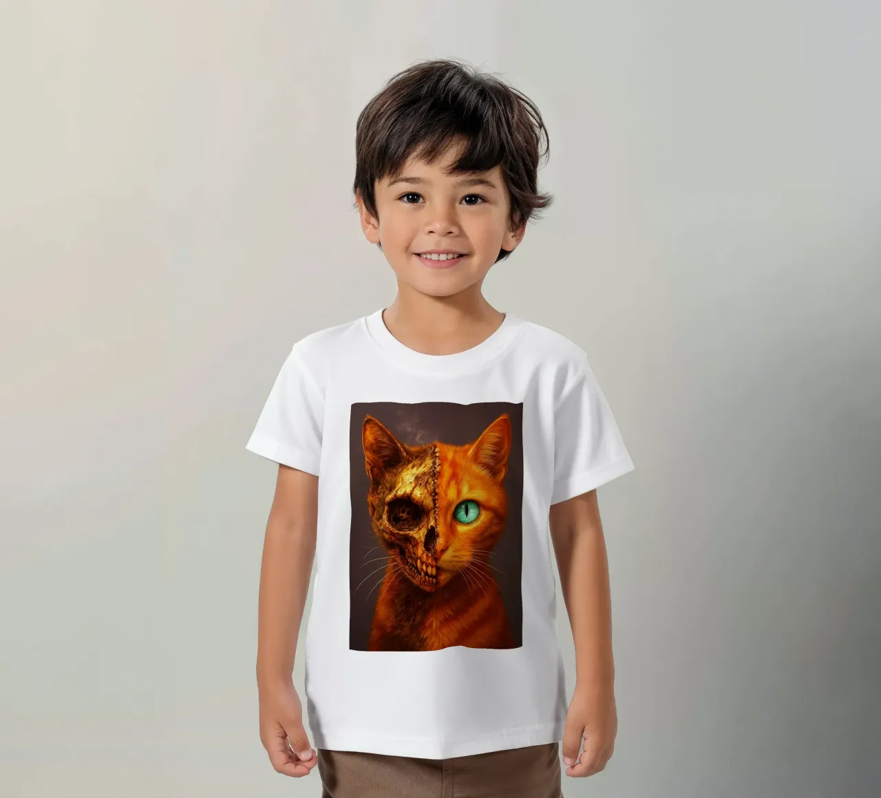 CREEPY CAT t-shirt enfant de Rawghenee