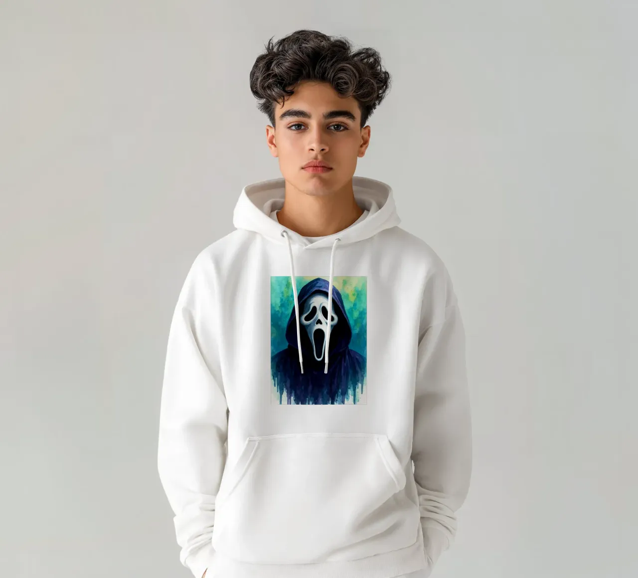 Immaginazione raccapricciante di Ghostface felpa con cappuccio da Rawghenee