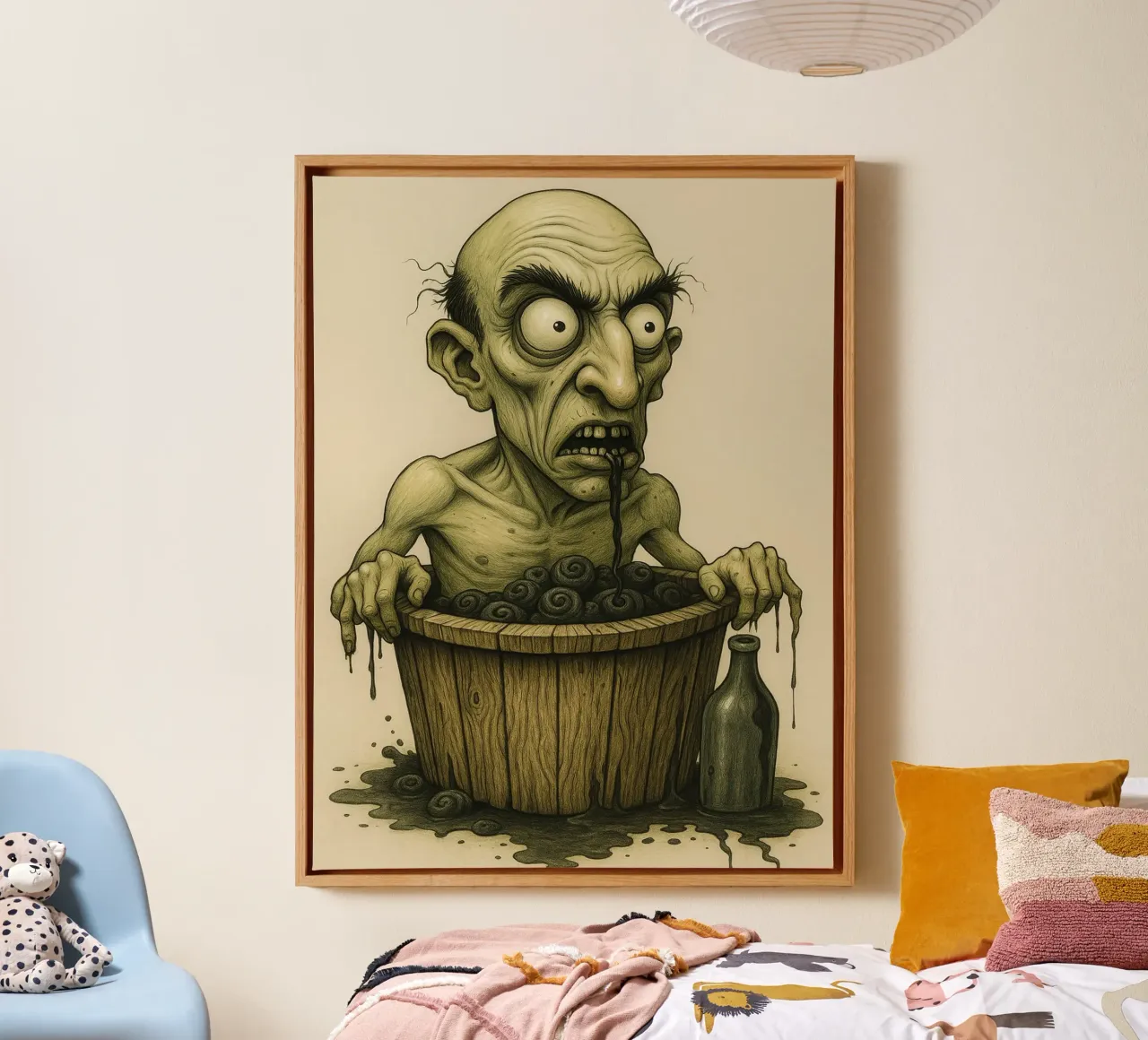 Fantasia horror da brivido tela con Cornice a cassetta da Rawghenee