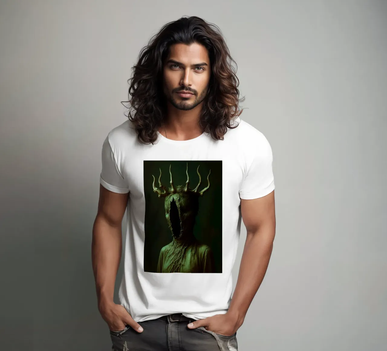 inquietante regina Horror gotico t-shirt da Rawghenee