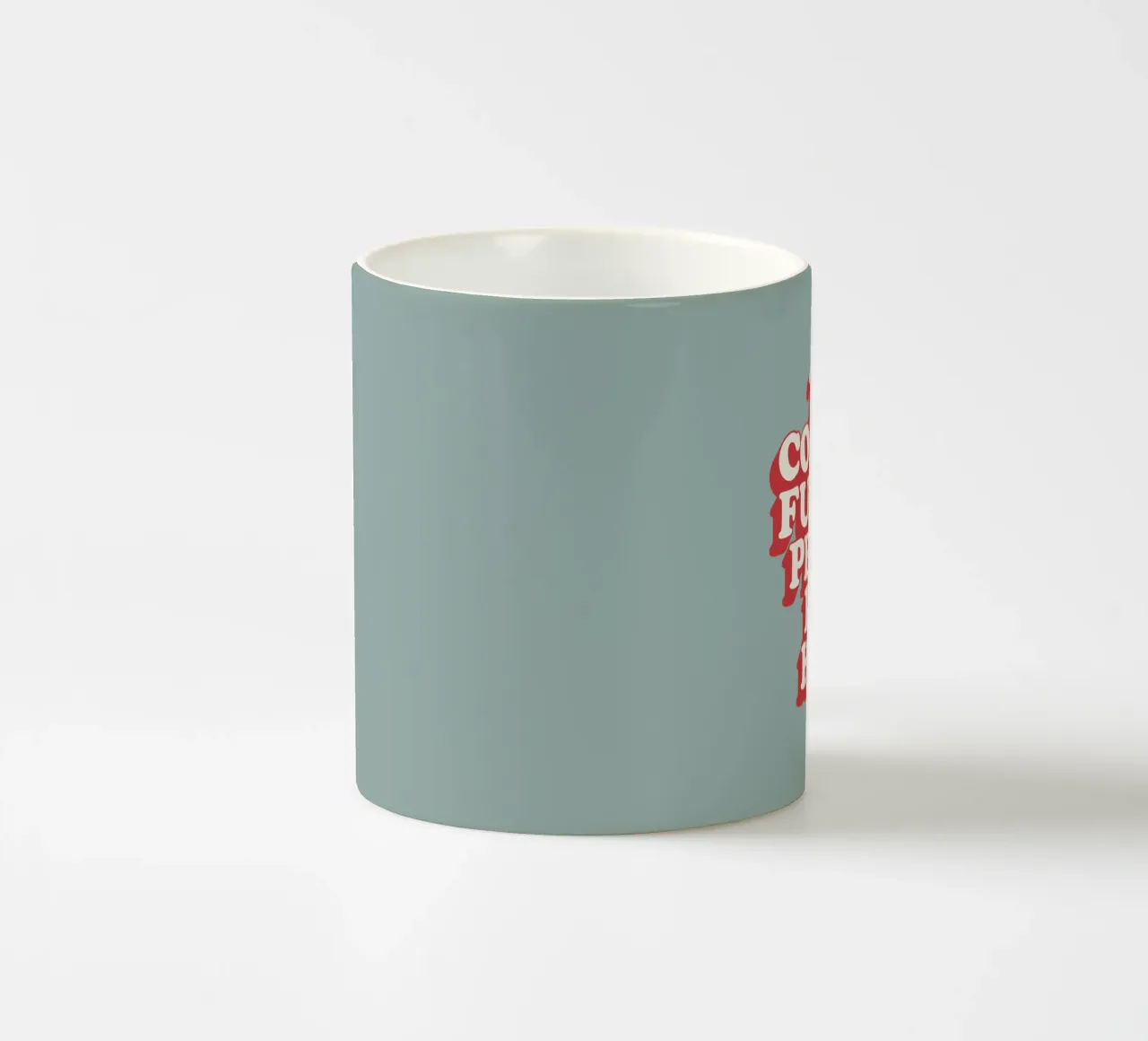 La gente più figa del cazzo vive qui Regalo d'inaugurazione sgargiante tazza in ceramica da THE MOTIVATED TYPE