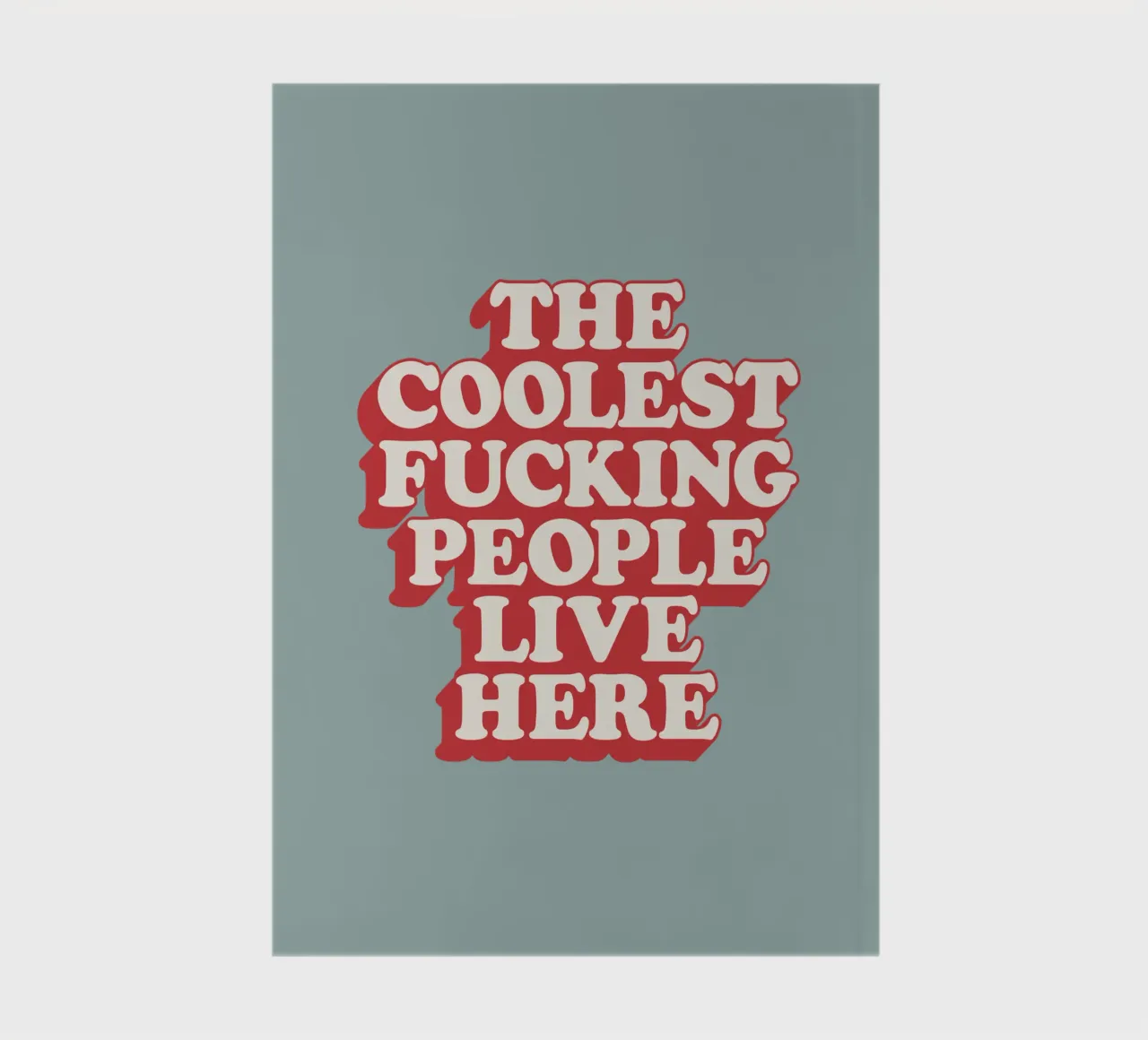 La gente più figa del cazzo vive qui Regalo d'inaugurazione sgargiante diario da THE MOTIVATED TYPE