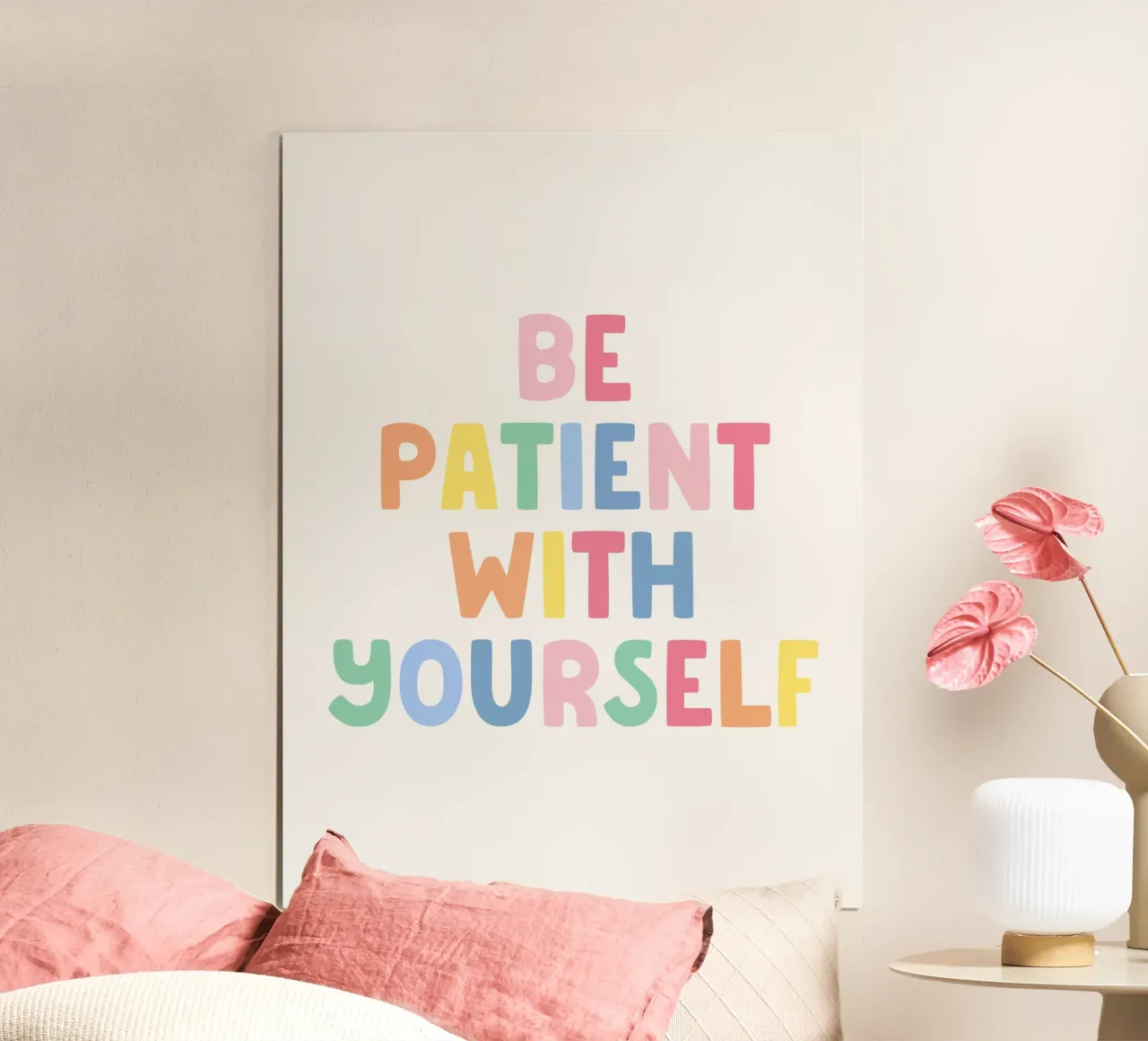 Siate pazienti con voi stessi poster da Paigaam Studio