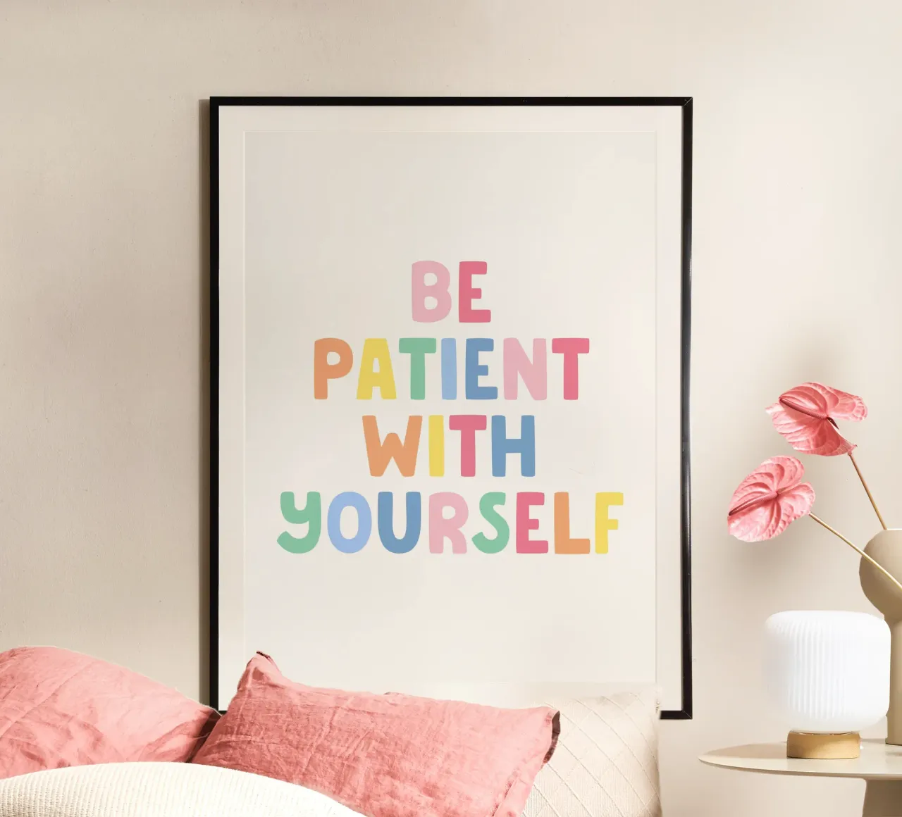 Siate pazienti con voi stessi poster da Paigaam Studio