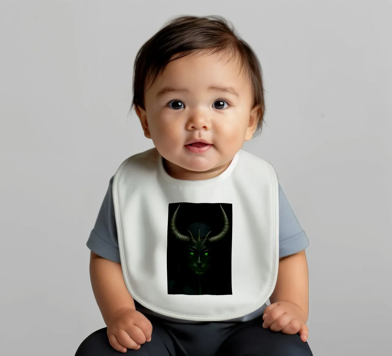 devil nun baby slabbetje van Rawghenee