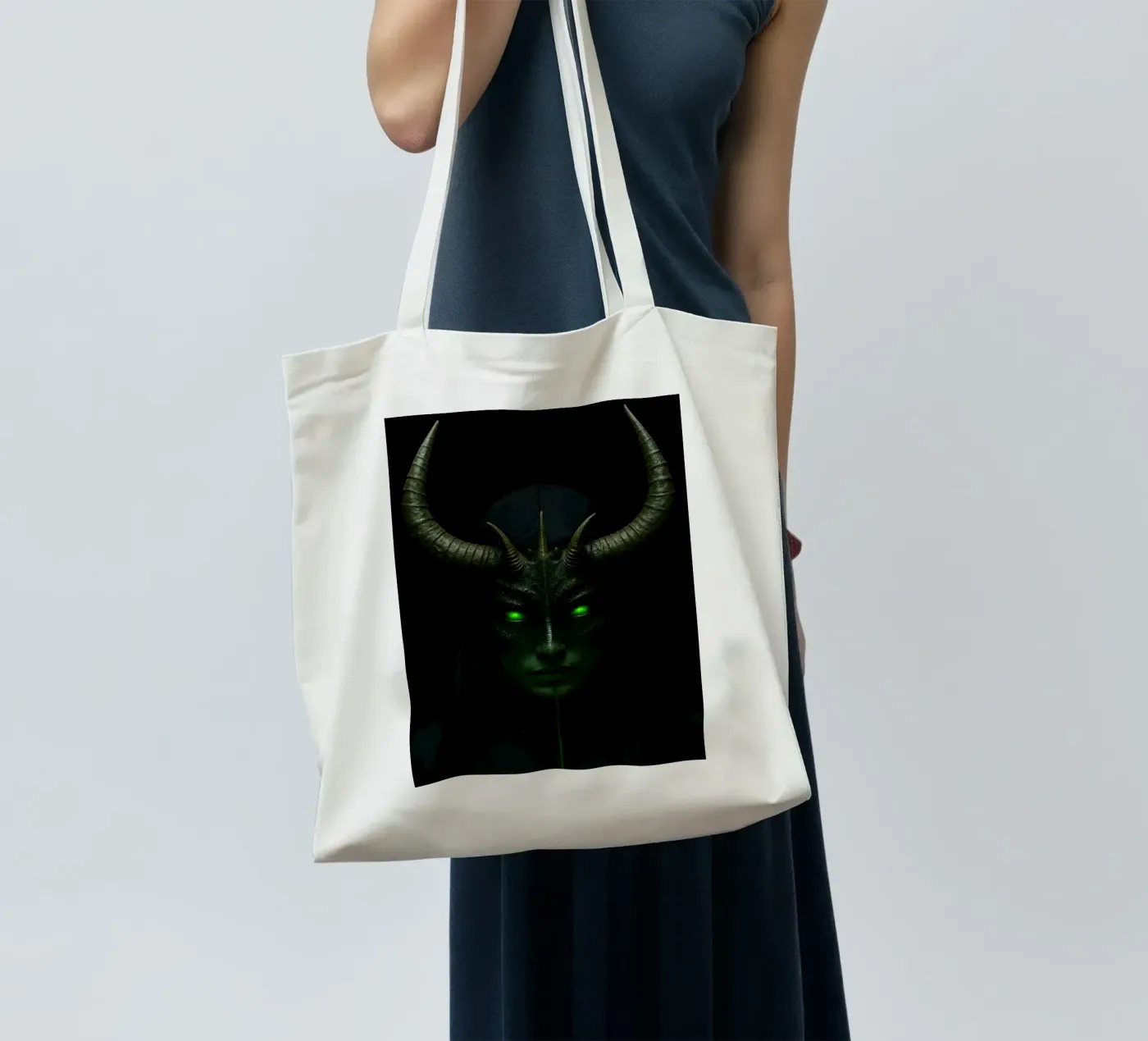 devil nun tote bag by Rawghenee