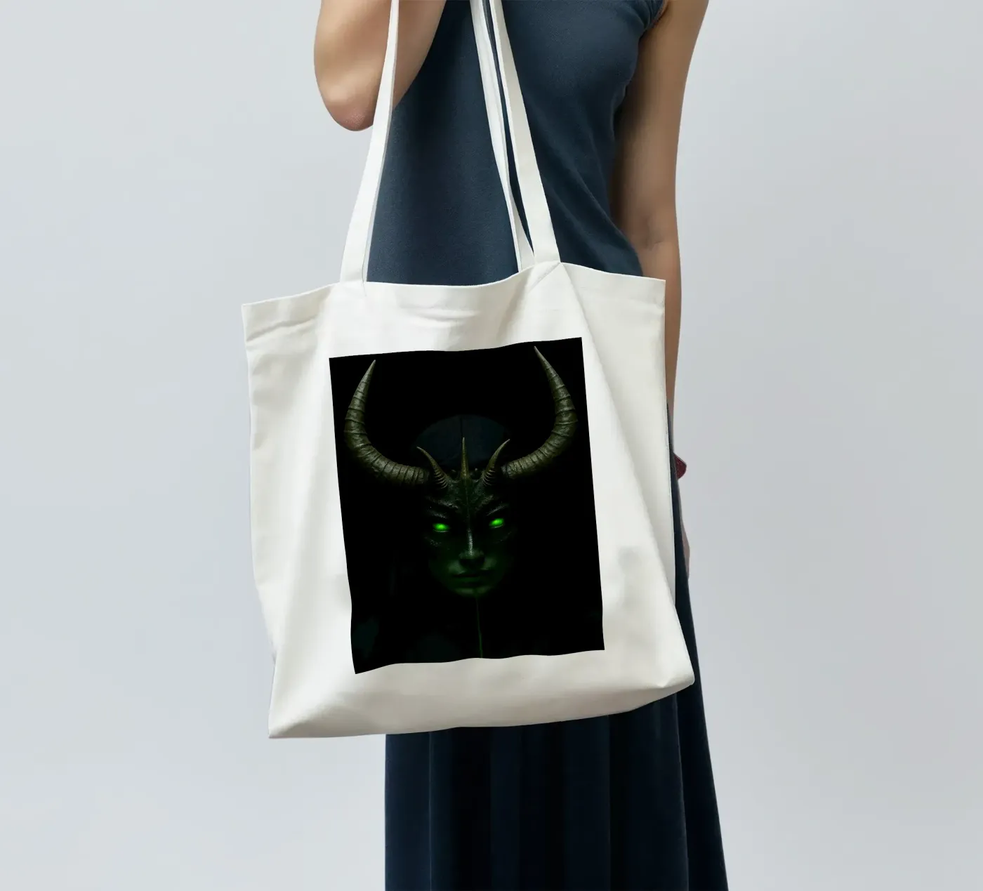 devil nun tote bag by Rawghenee