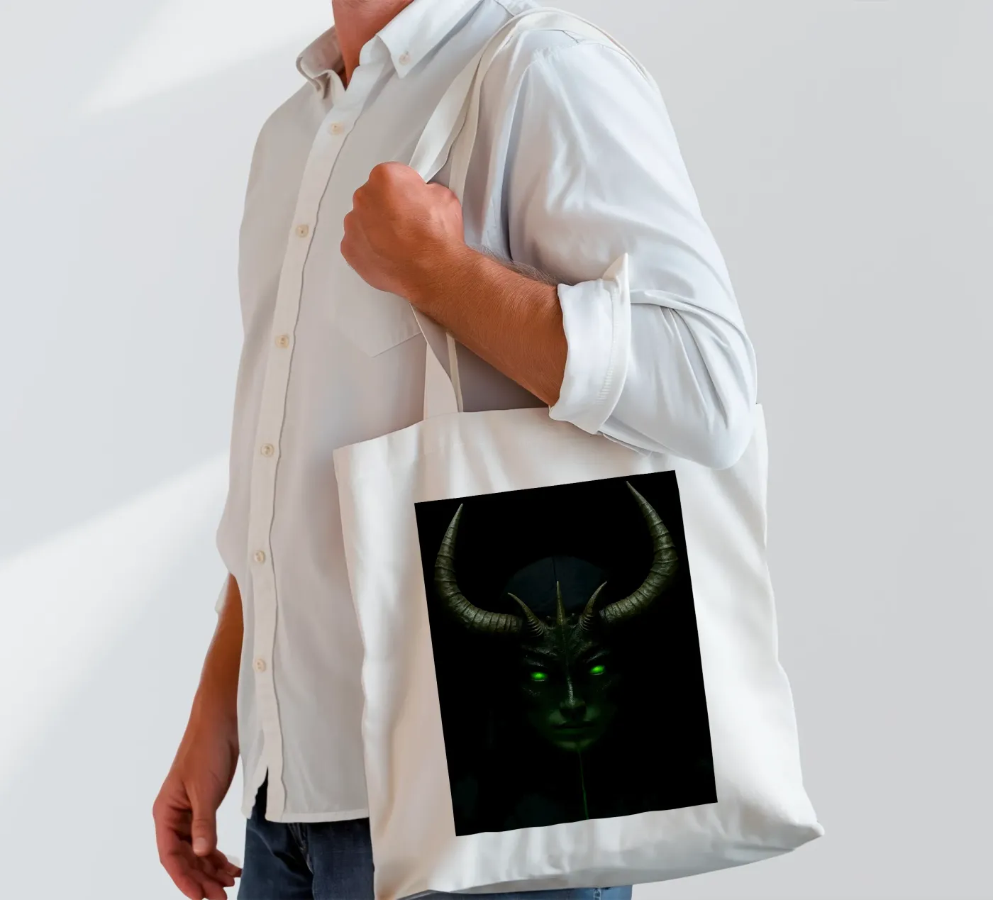 devil nun tote bag by Rawghenee