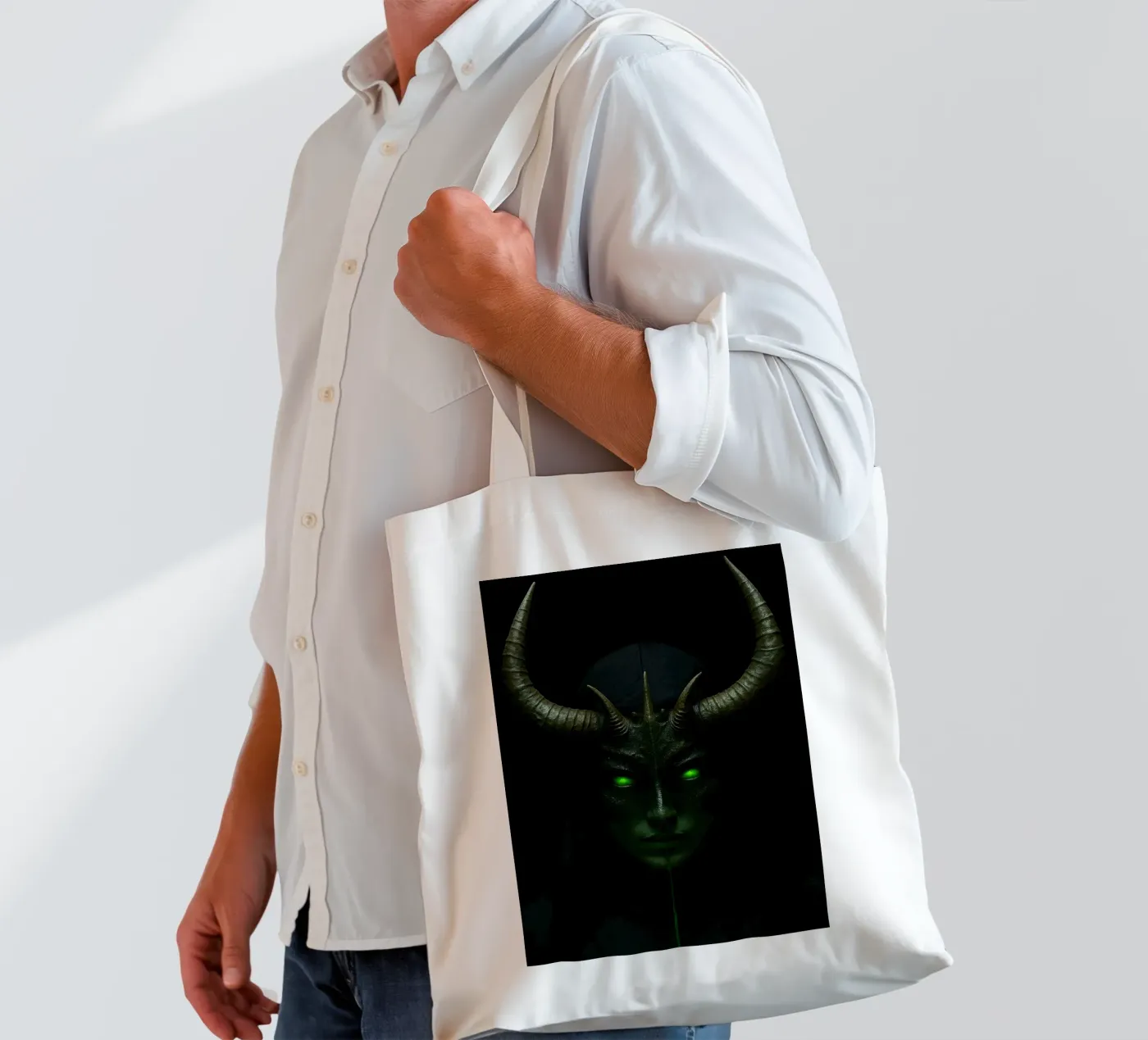 devil nun tote bag by Rawghenee