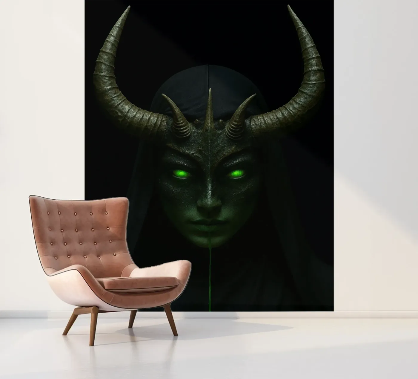 devil nun fotobehang van Rawghenee