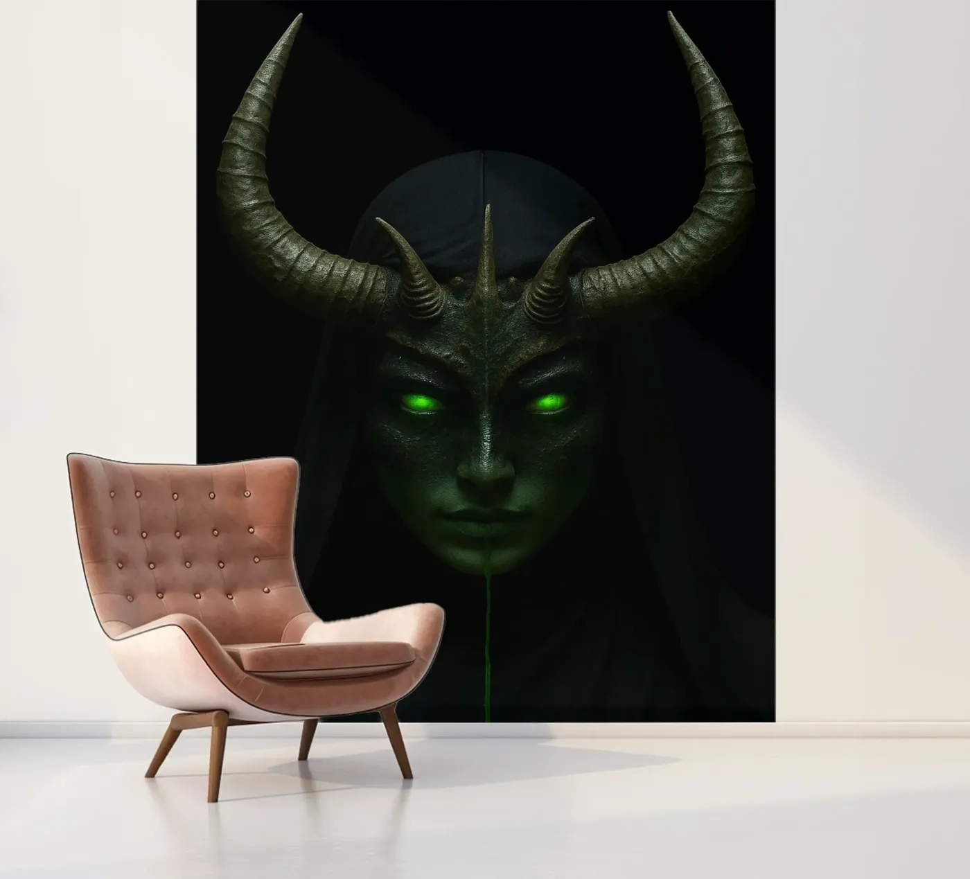 devil nun fotobehang van Rawghenee