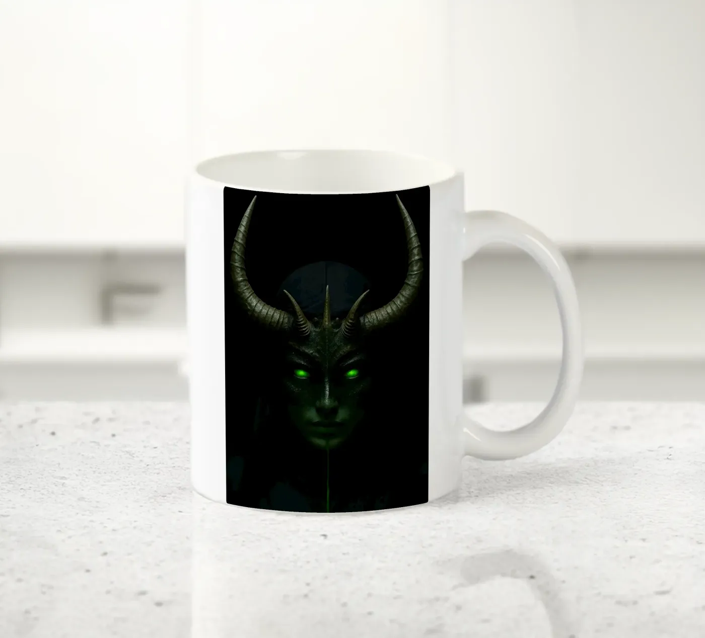 devil nun ceramic mug by Rawghenee