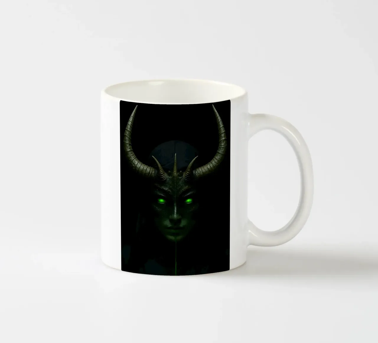 devil nun ceramic mug by Rawghenee