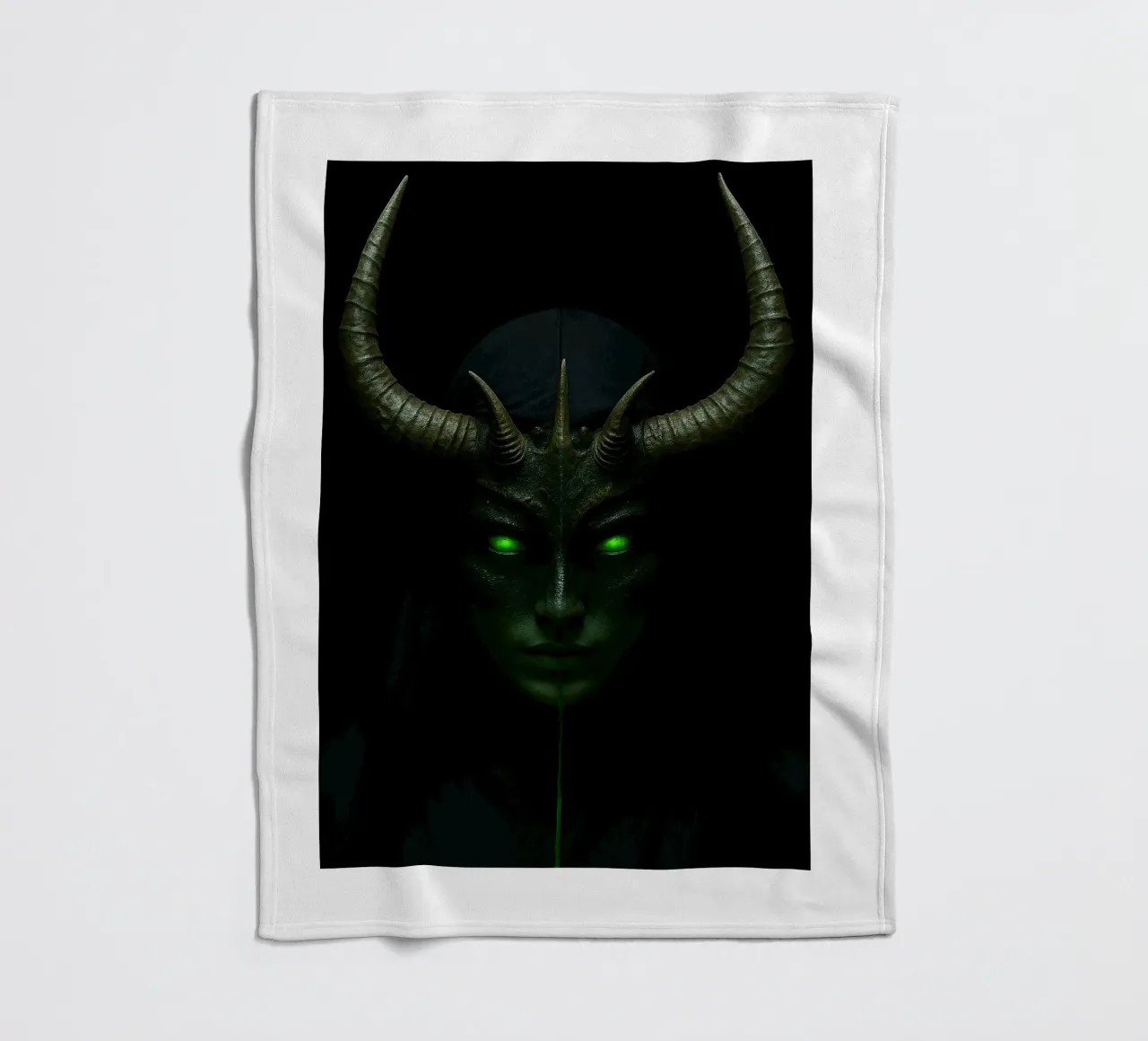 devil nun fleece blanket by Rawghenee