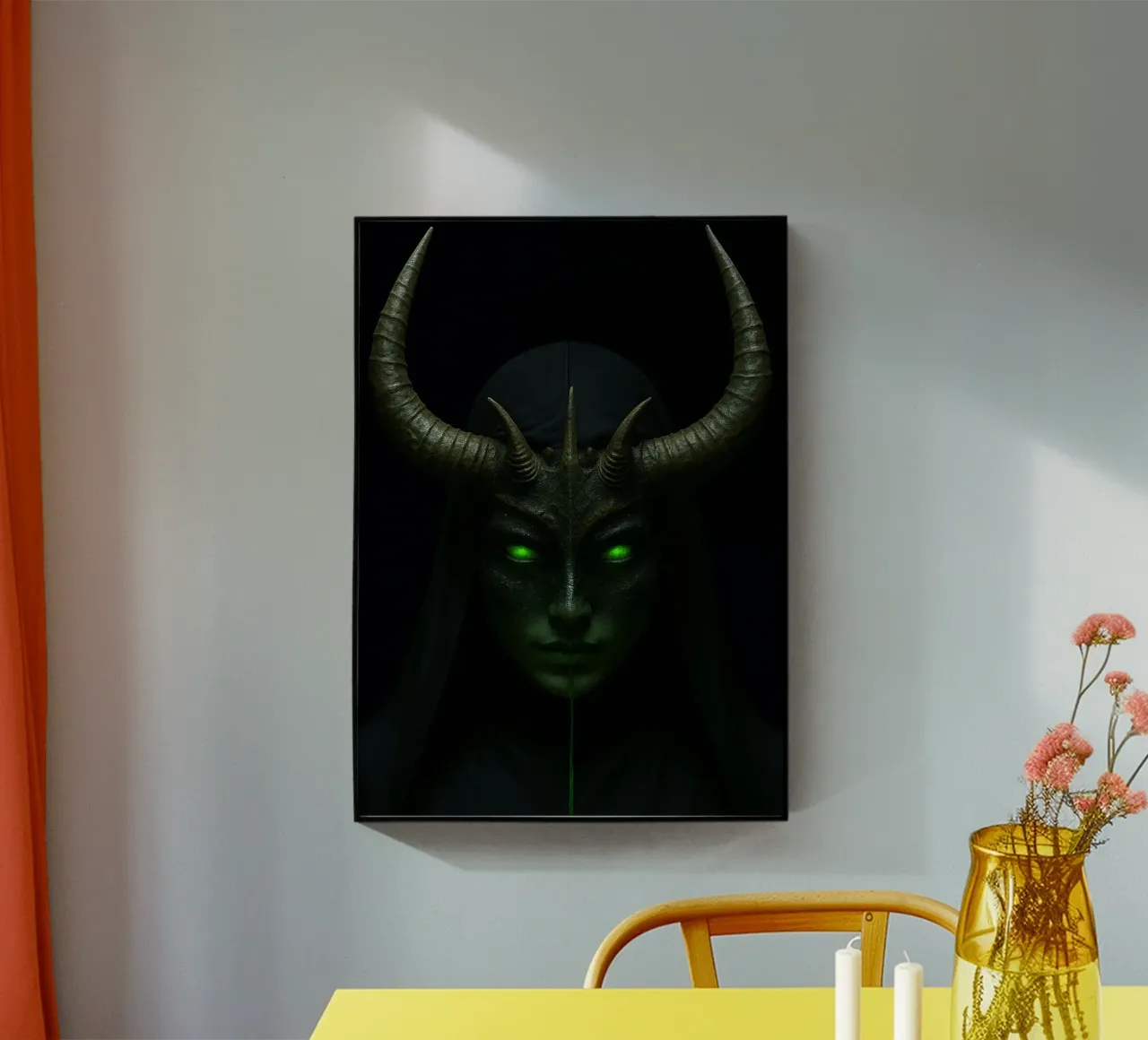 devil nun acrylic glass by Rawghenee