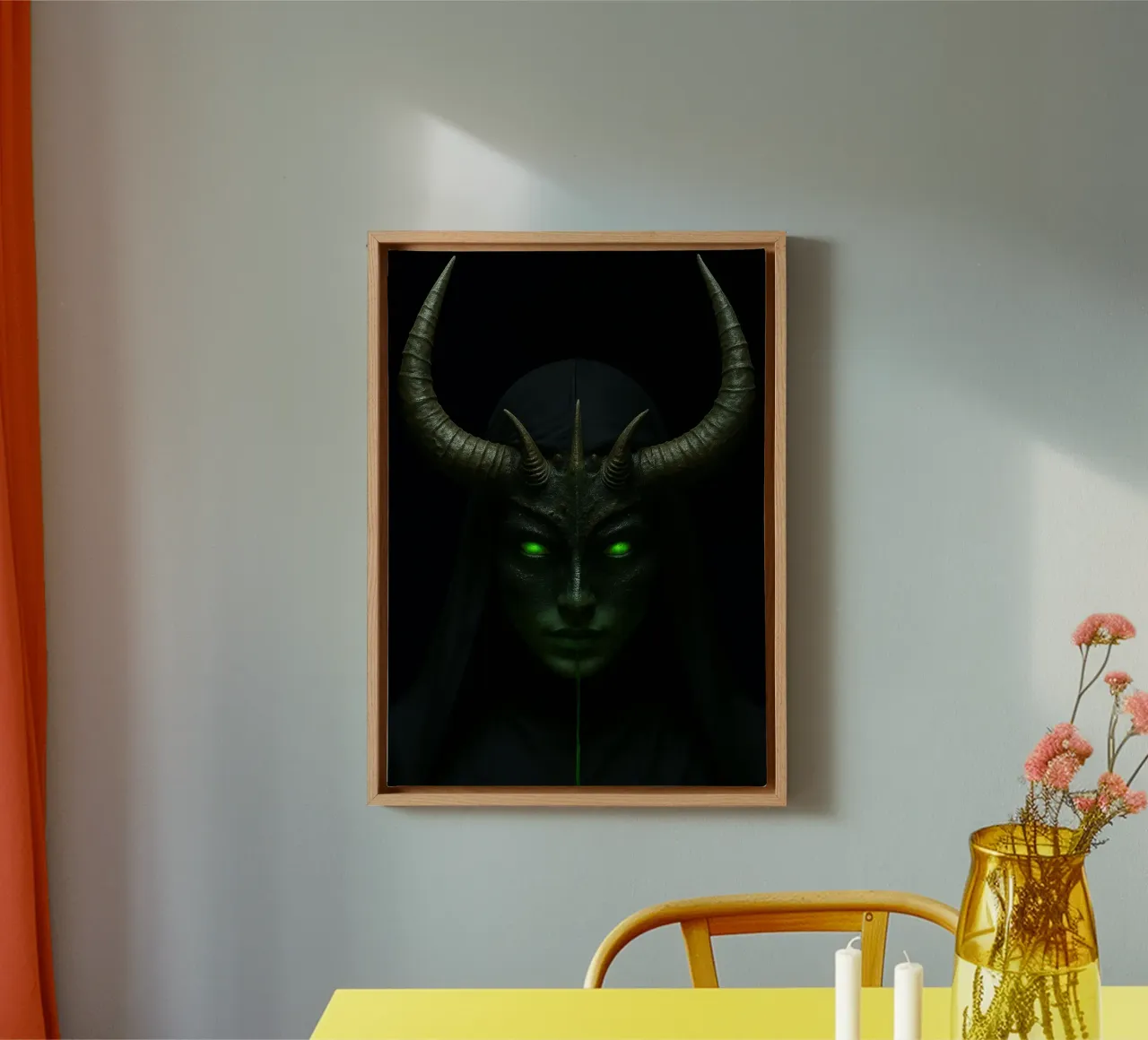 duivelse non canvas met Baklijst van Rawghenee