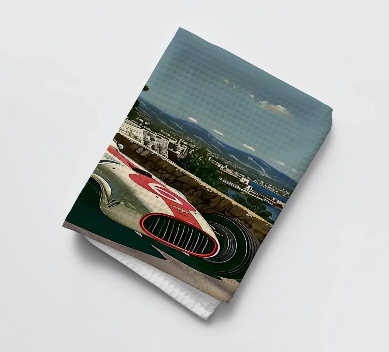 Zuid-Franse oldtimer theedoek van Vintage Travel Art