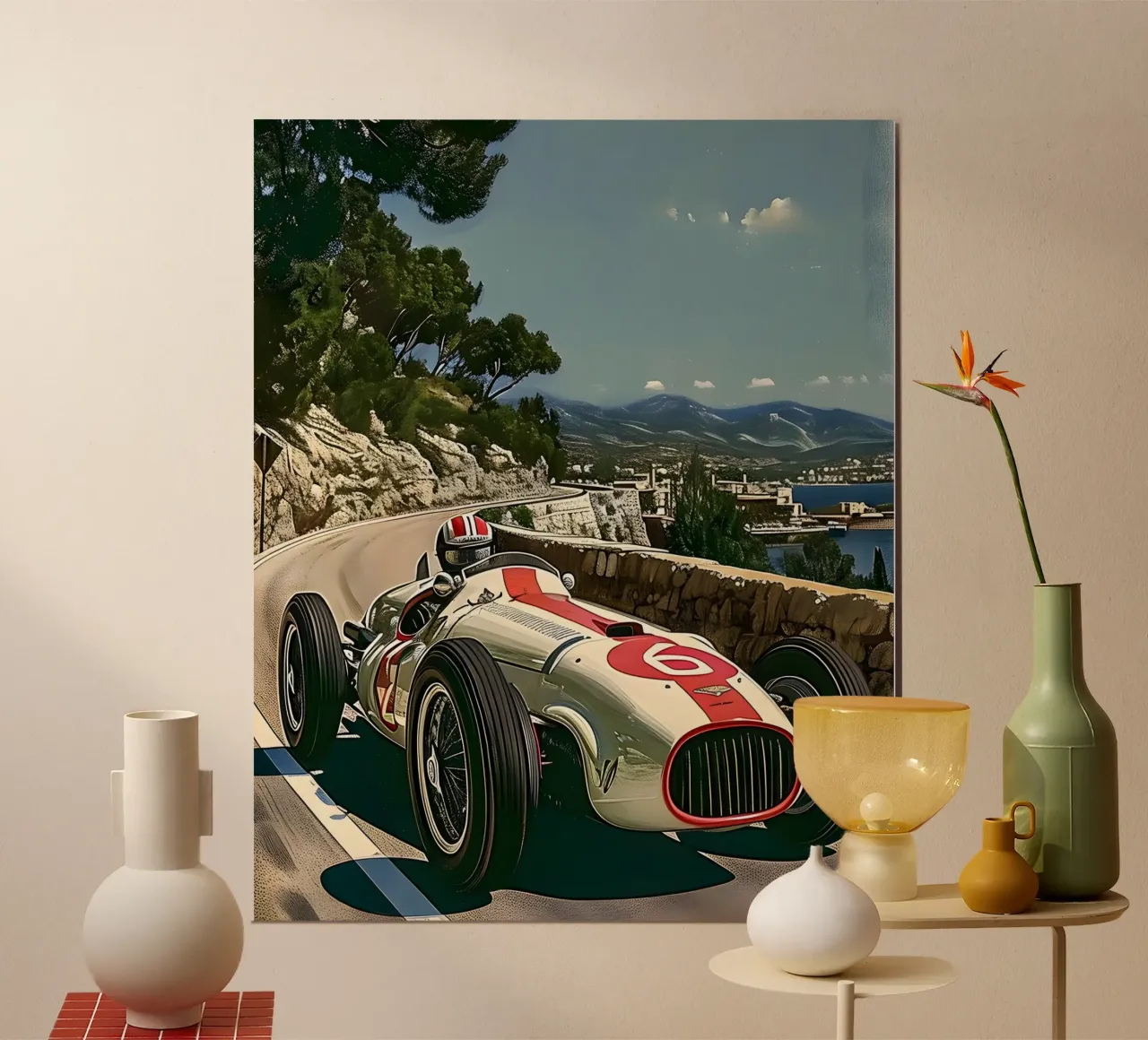 Zuid-Franse oldtimer poster van Vintage Travel Art