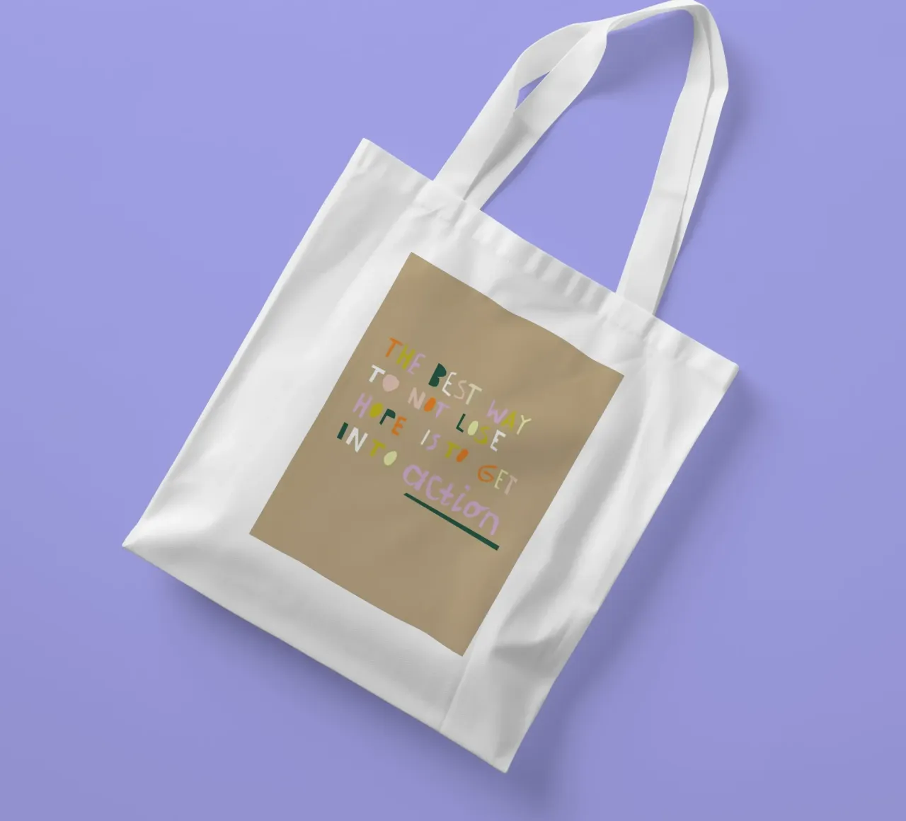 The Best Way borsa in juta da Helena Ravenne
