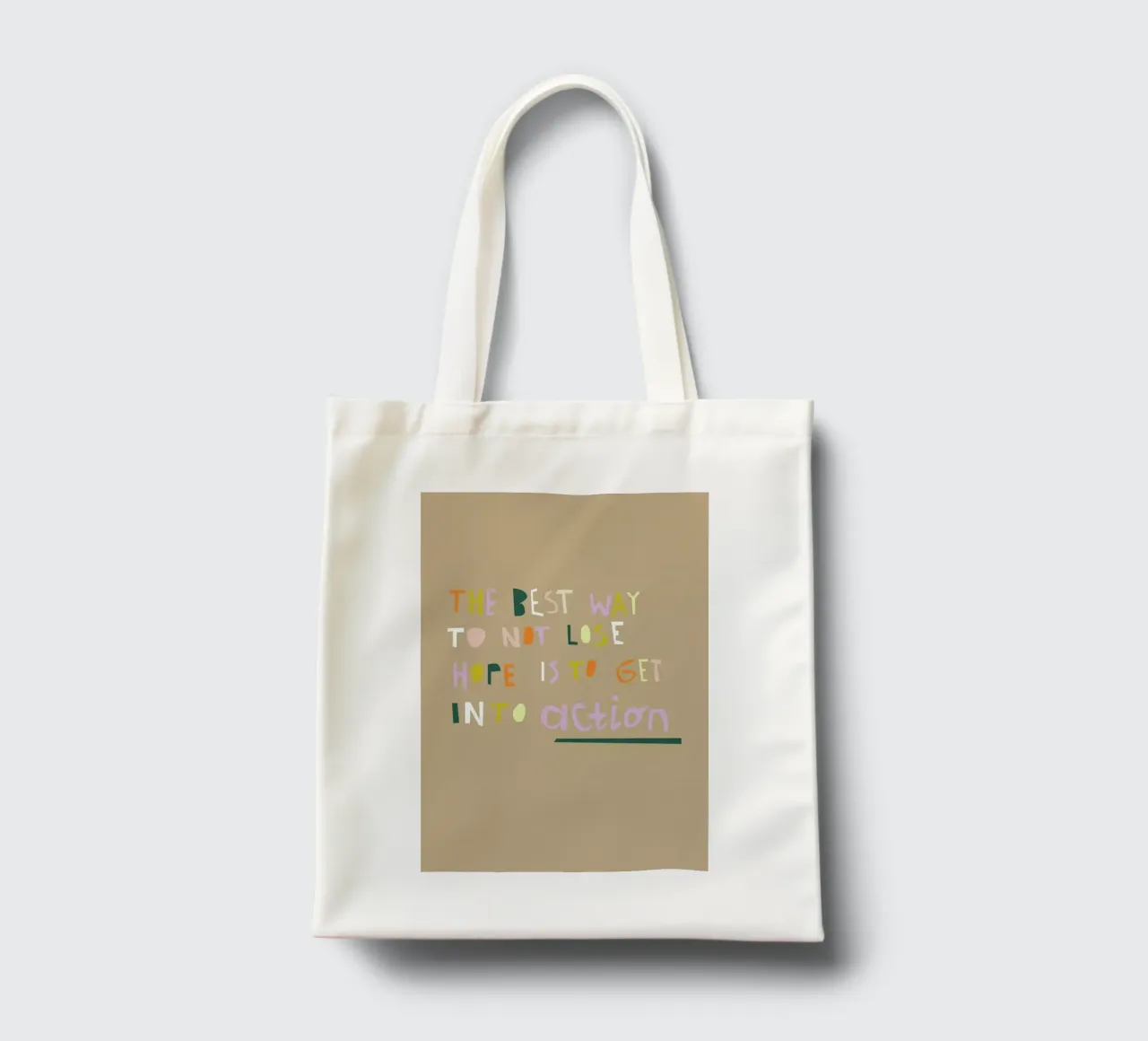 The Best Way borsa in juta da Helena Ravenne