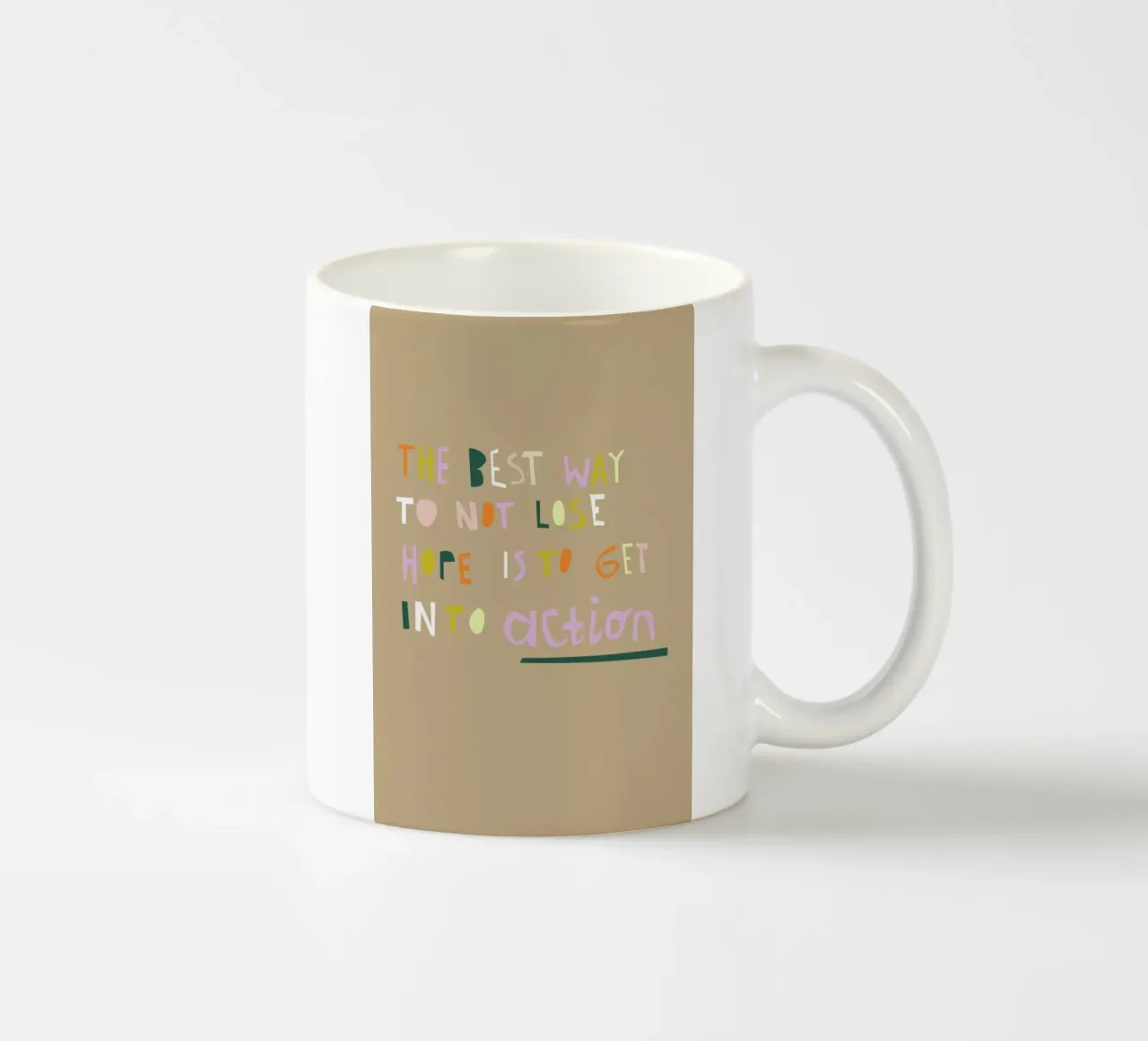 The Best Way Keramik Tasse von Helena Ravenne
