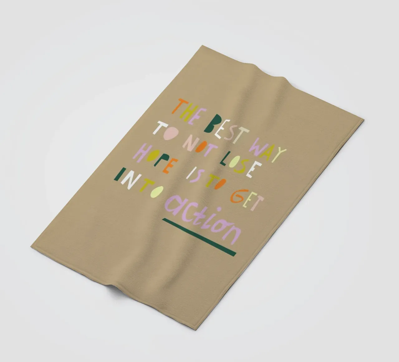 The Best Way coperta in pile da Helena Ravenne