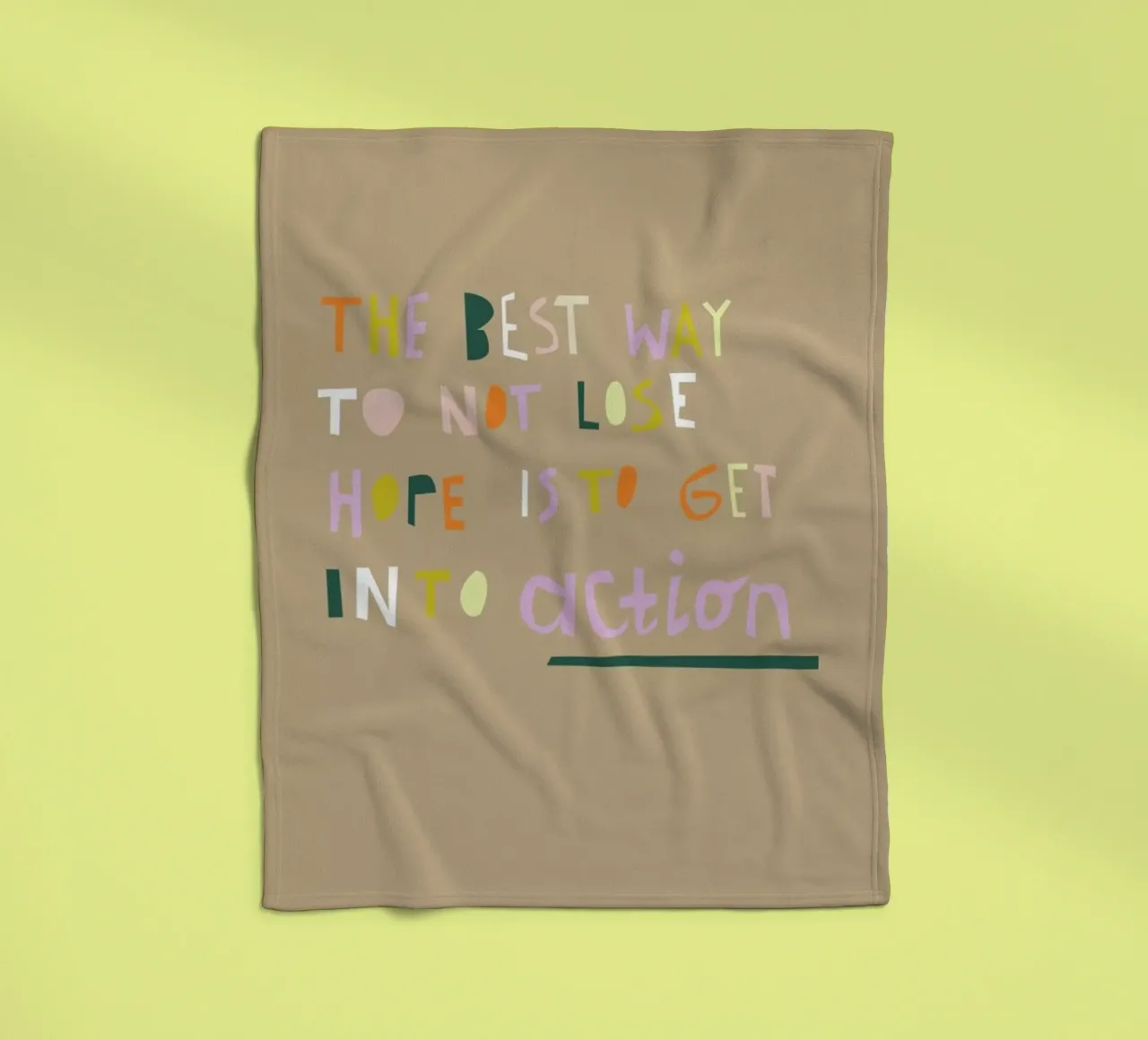 The Best Way coperta in pile da Helena Ravenne