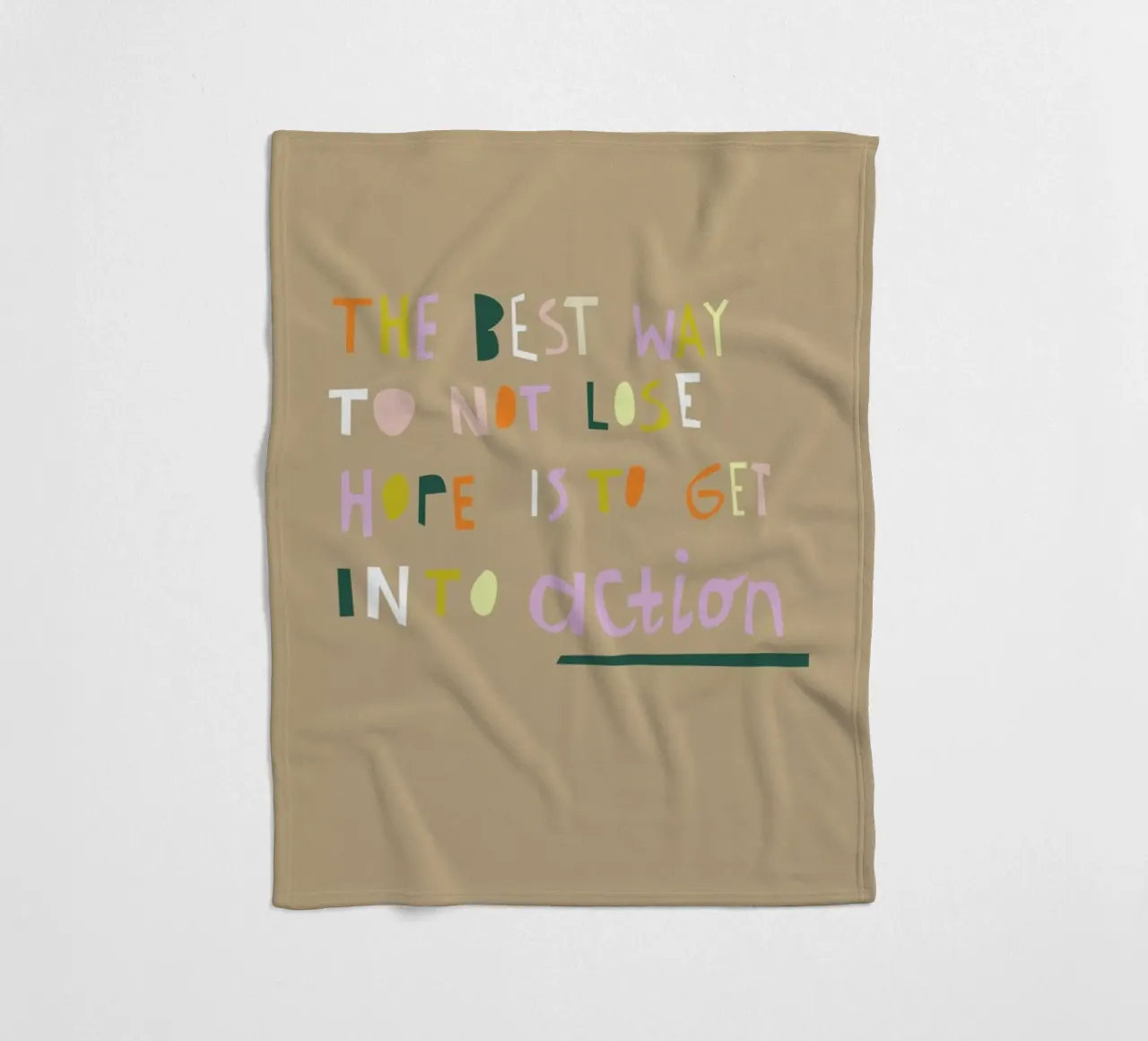 The Best Way coperta in pile da Helena Ravenne