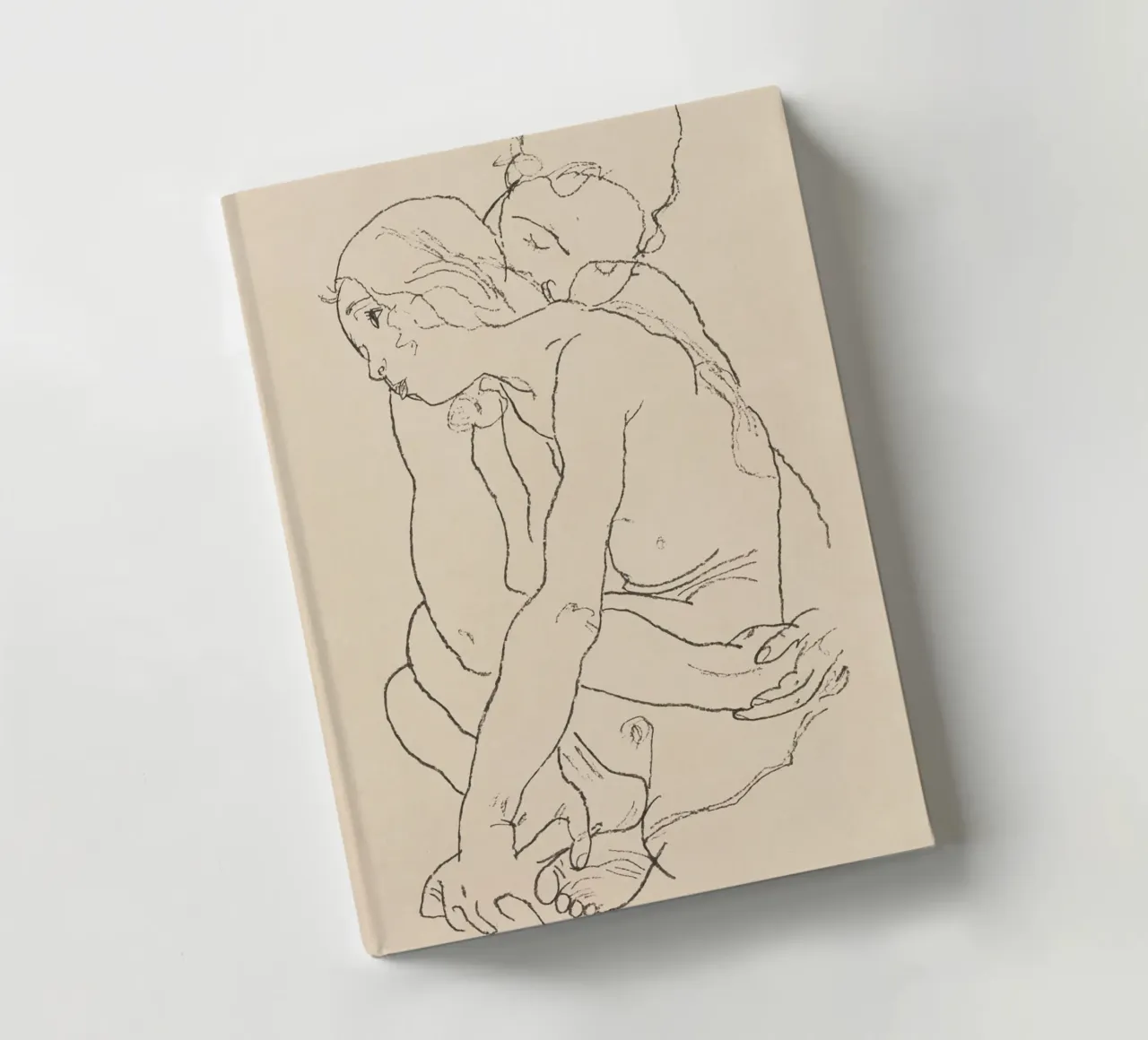Egon Schiele - Donna e ragazza abbracciate (1918) diario da Wirla