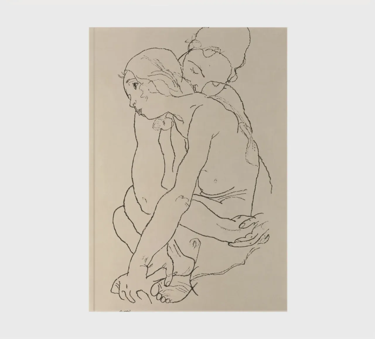 Egon Schiele - Donna e ragazza abbracciate (1918) diario da Wirla