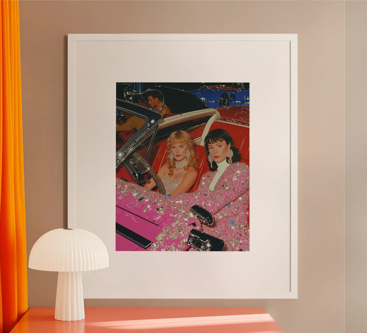 Dangerous women and diamonds poster con telaio in plastica da heaventrain