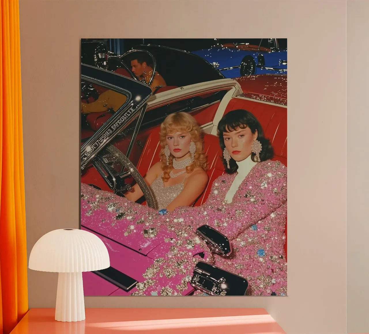 Dangerous women and diamonds poster con telaio in plastica da heaventrain