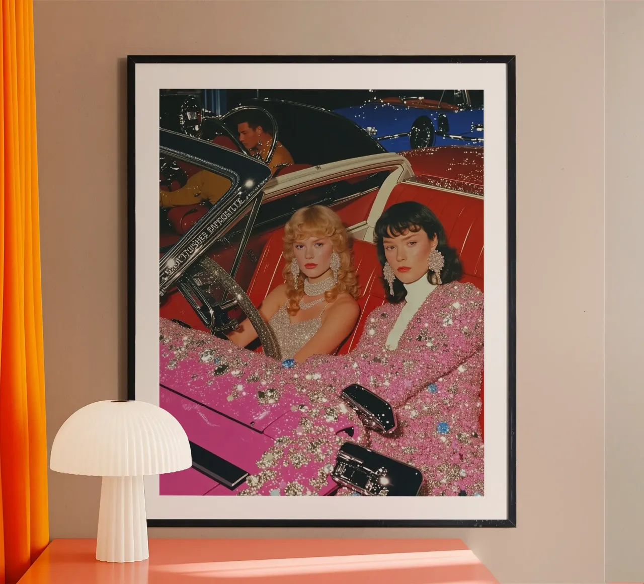 Dangerous women and diamonds poster con telaio in plastica da heaventrain