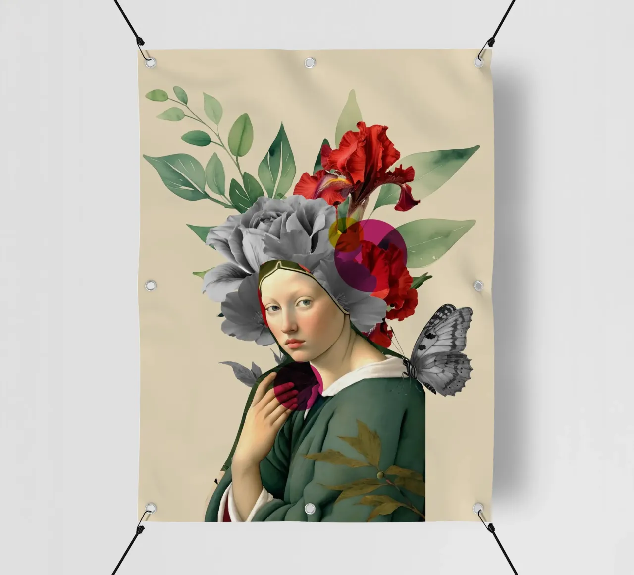 The Silent Muse in Bloom telo in pvc da Indigo Rain
