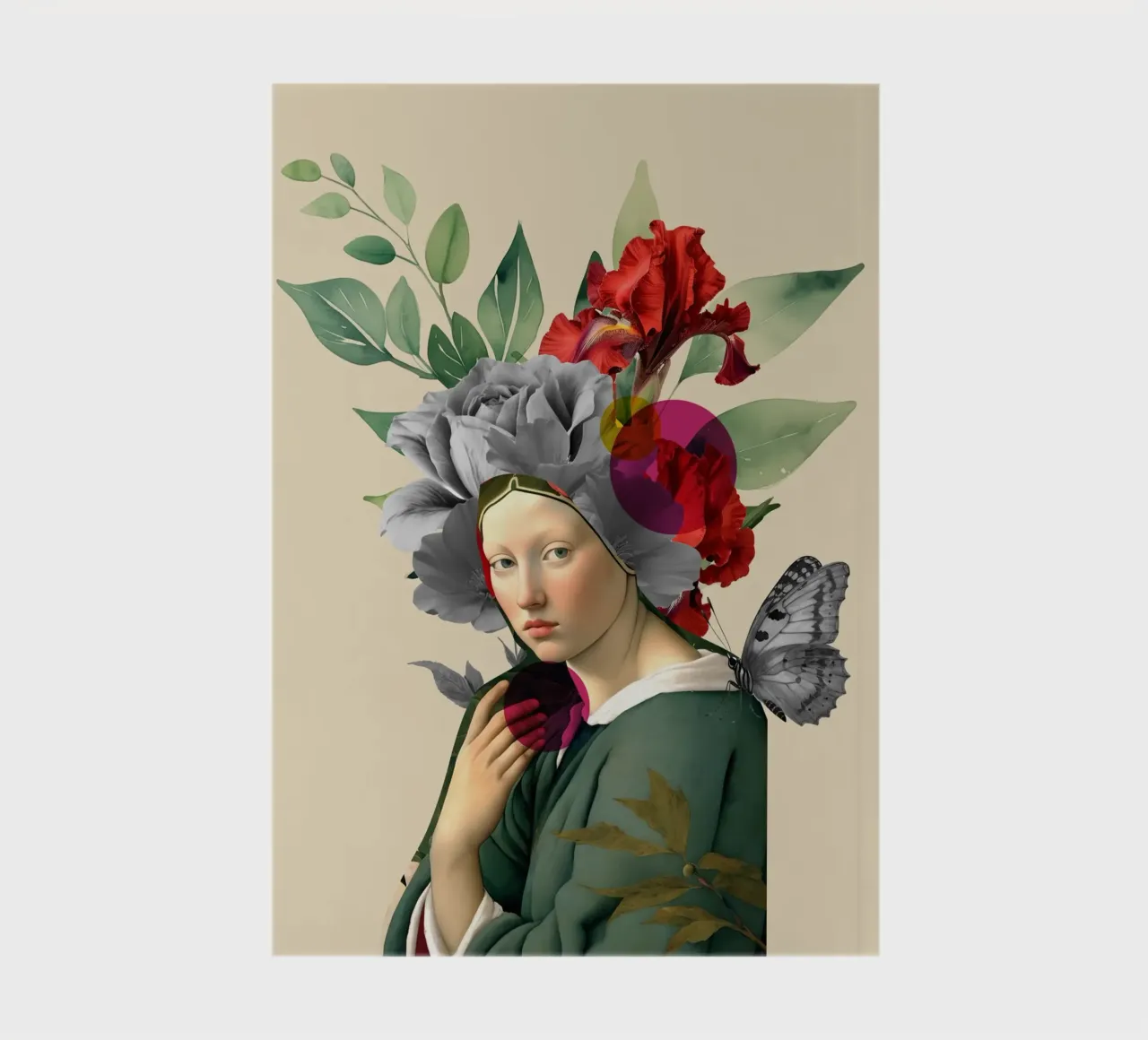The Silent Muse in Bloom notebook by Indigo Rain