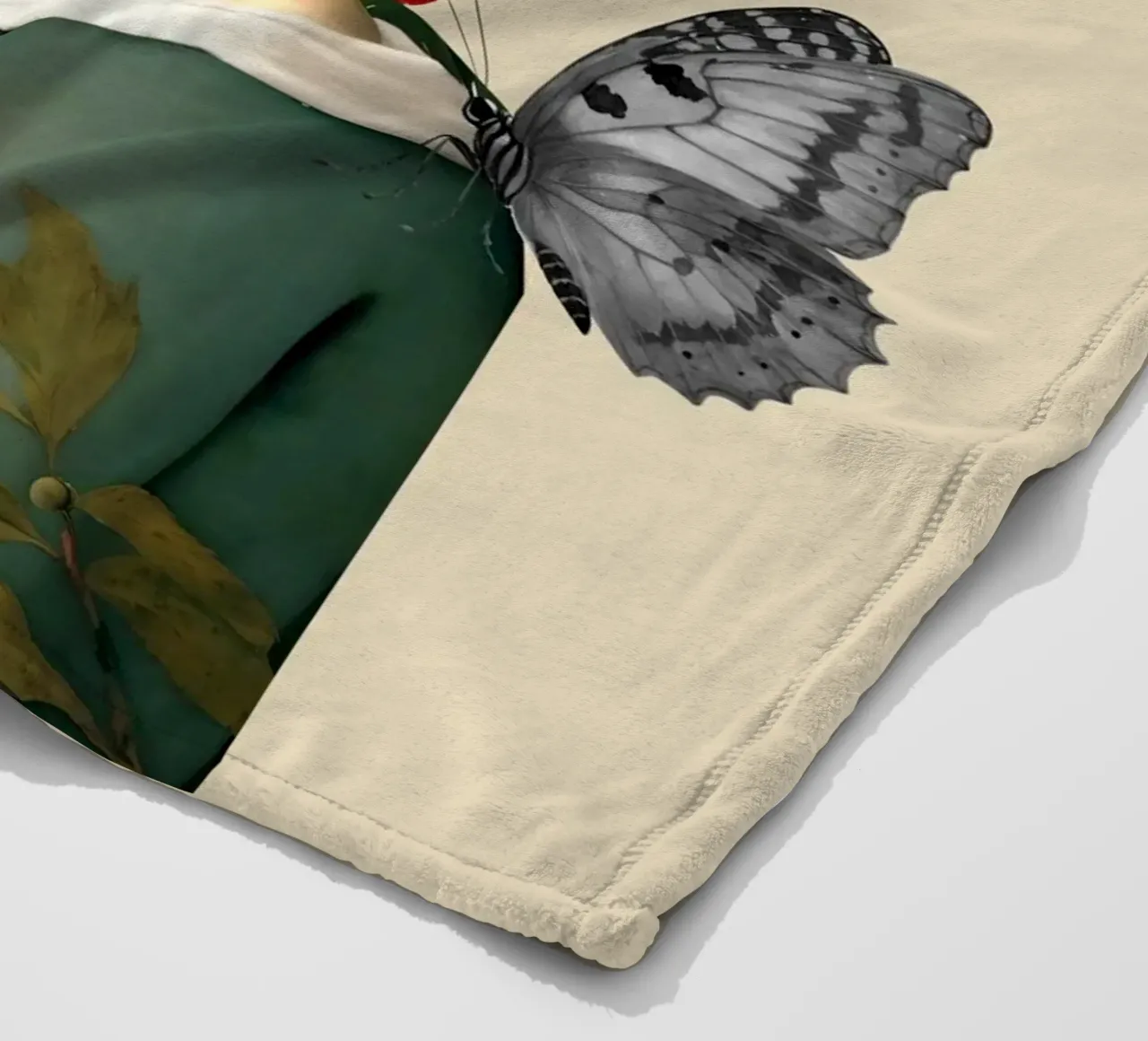 The Silent Muse in Bloom coperta in pile da Indigo Rain