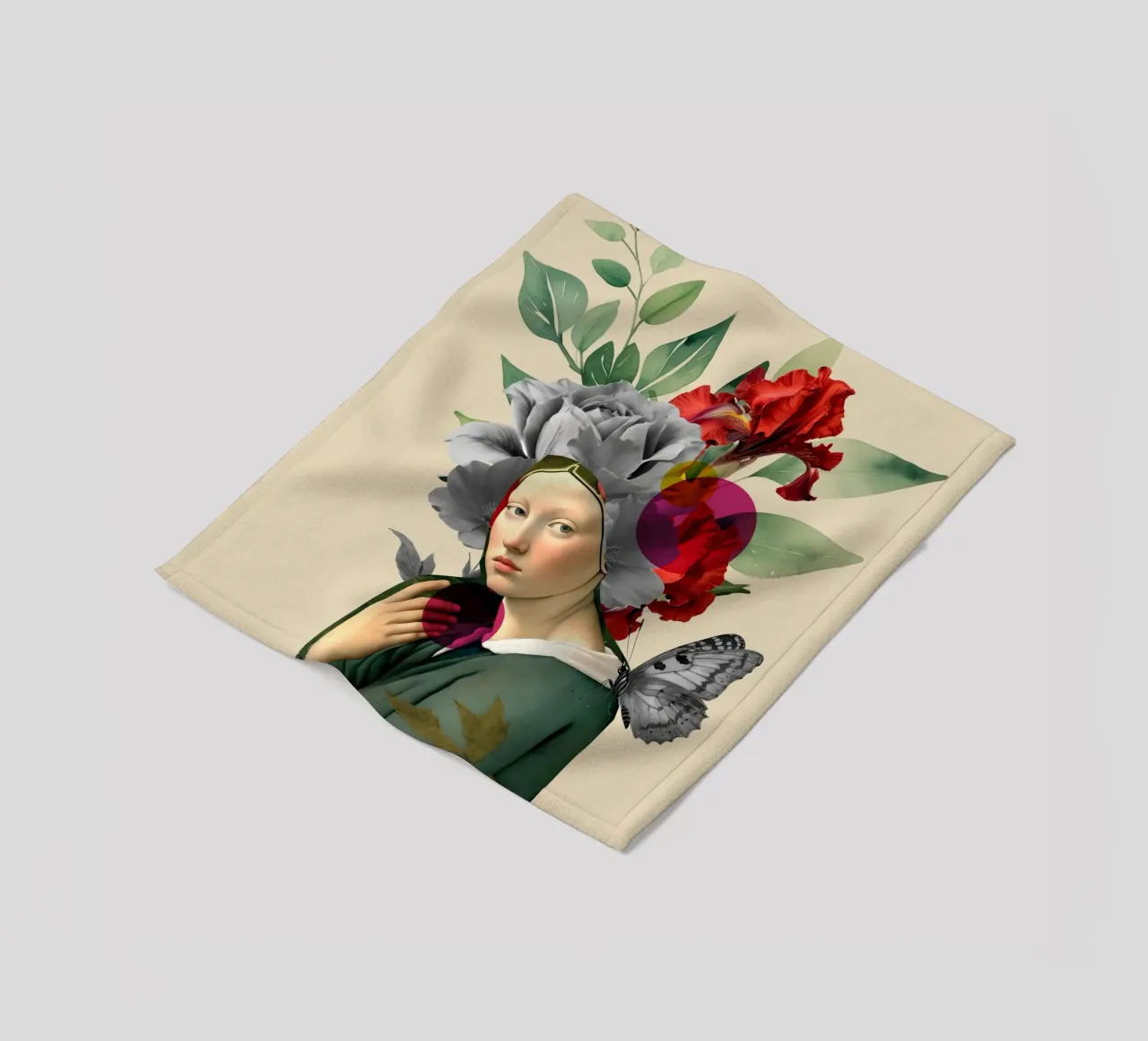 The Silent Muse in Bloom coperta in pile da Indigo Rain