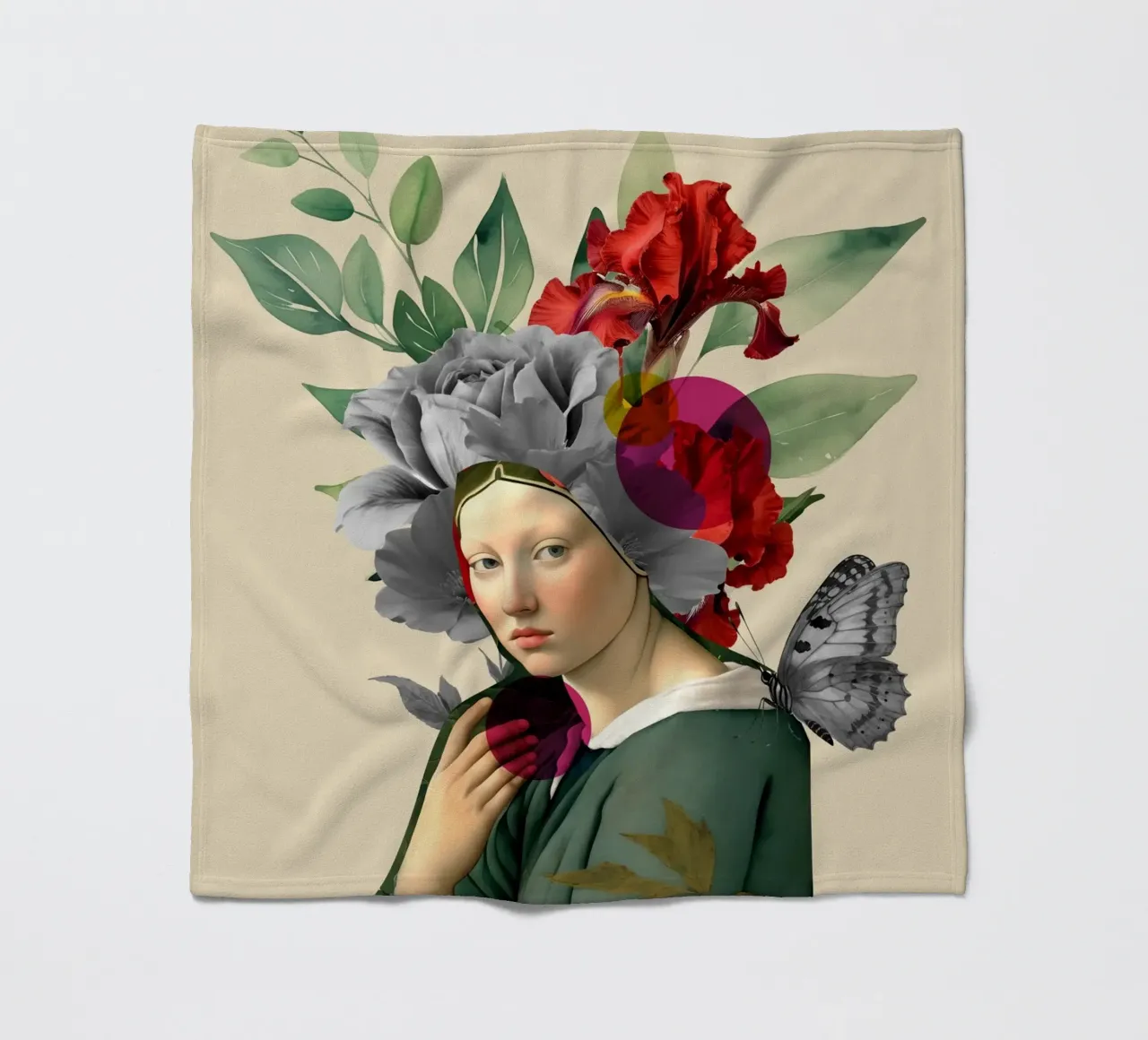 The Silent Muse in Bloom coperta in pile da Indigo Rain