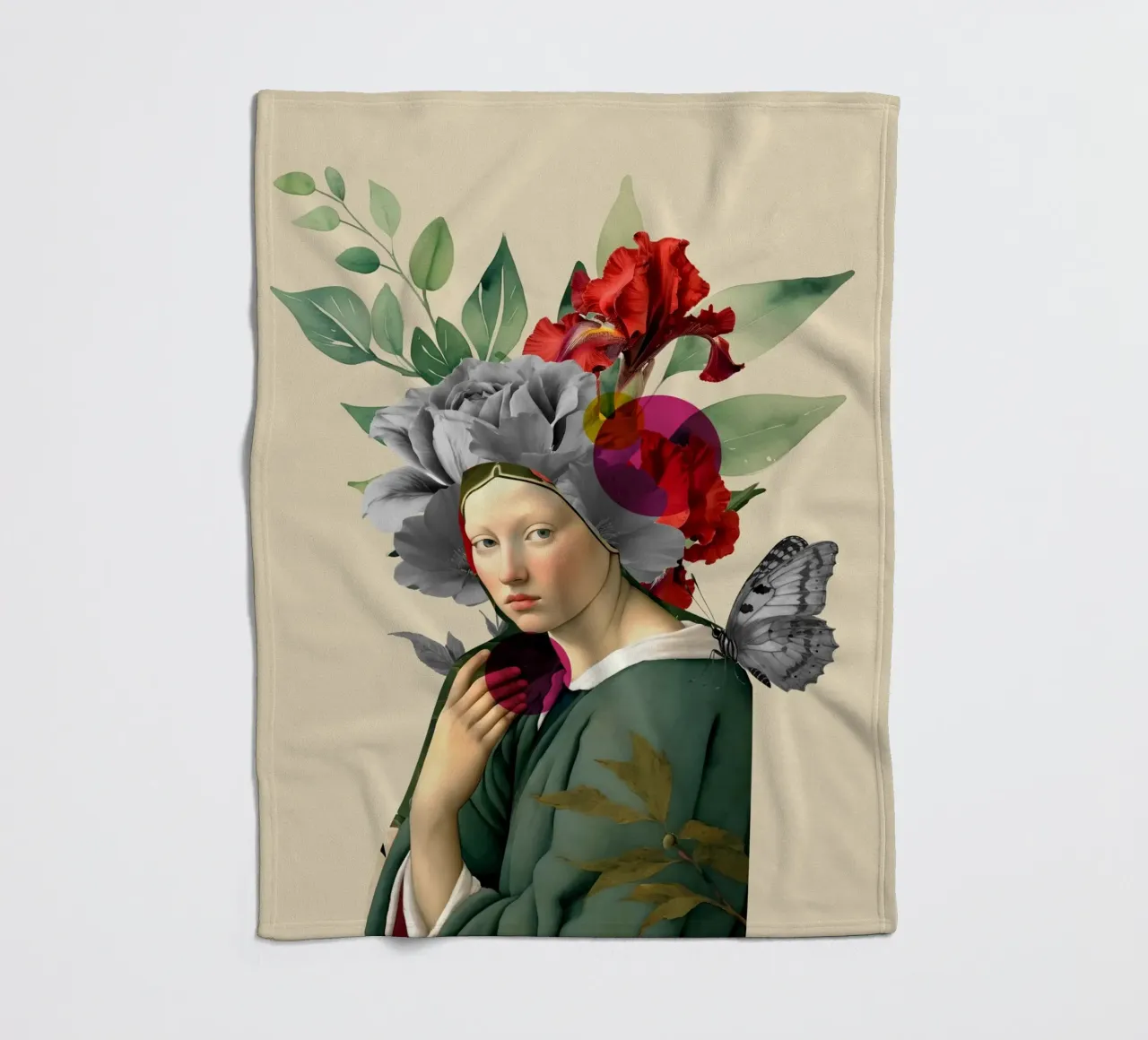 The Silent Muse in Bloom coperta in pile da Indigo Rain