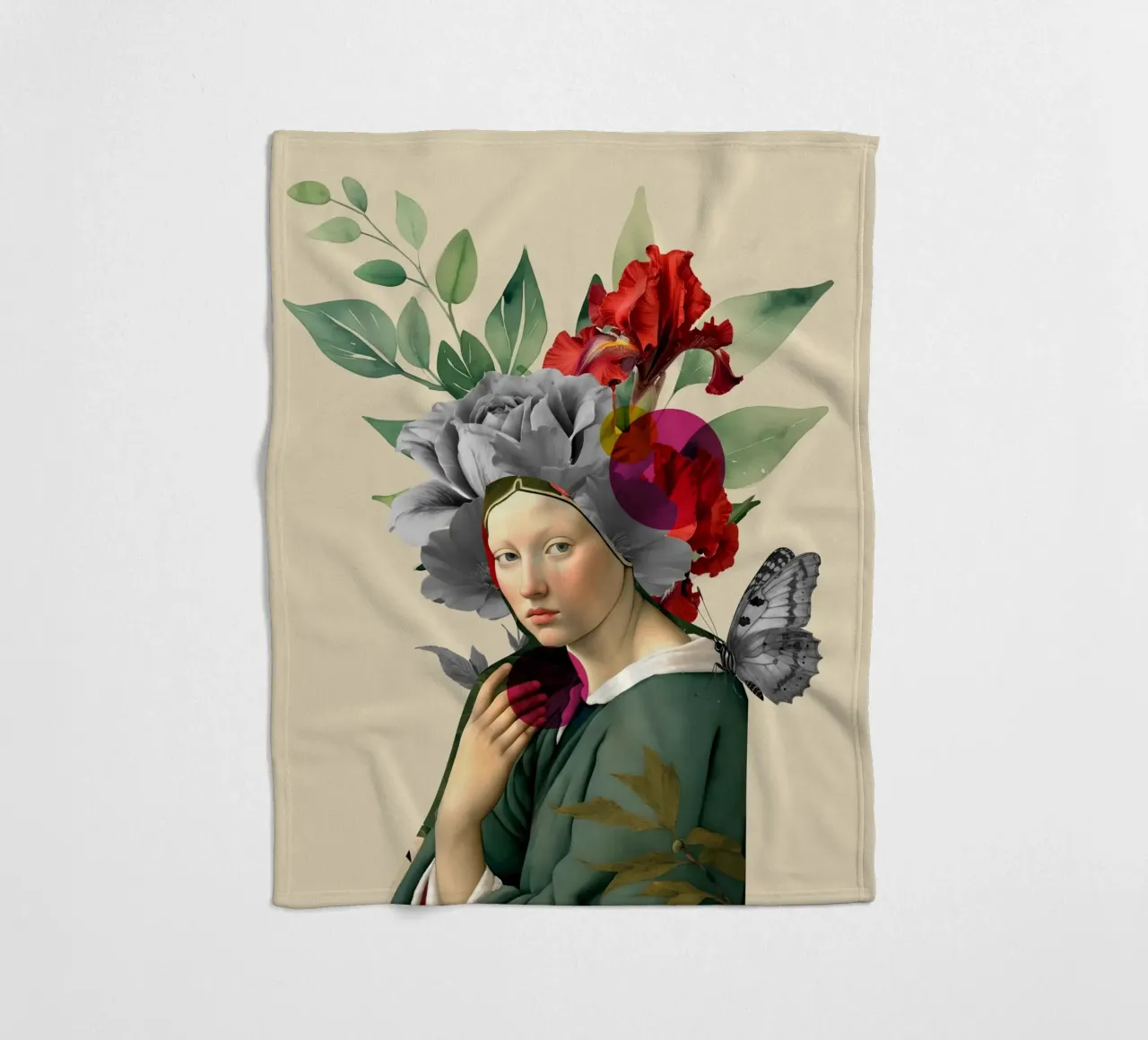 The Silent Muse in Bloom coperta in pile da Indigo Rain
