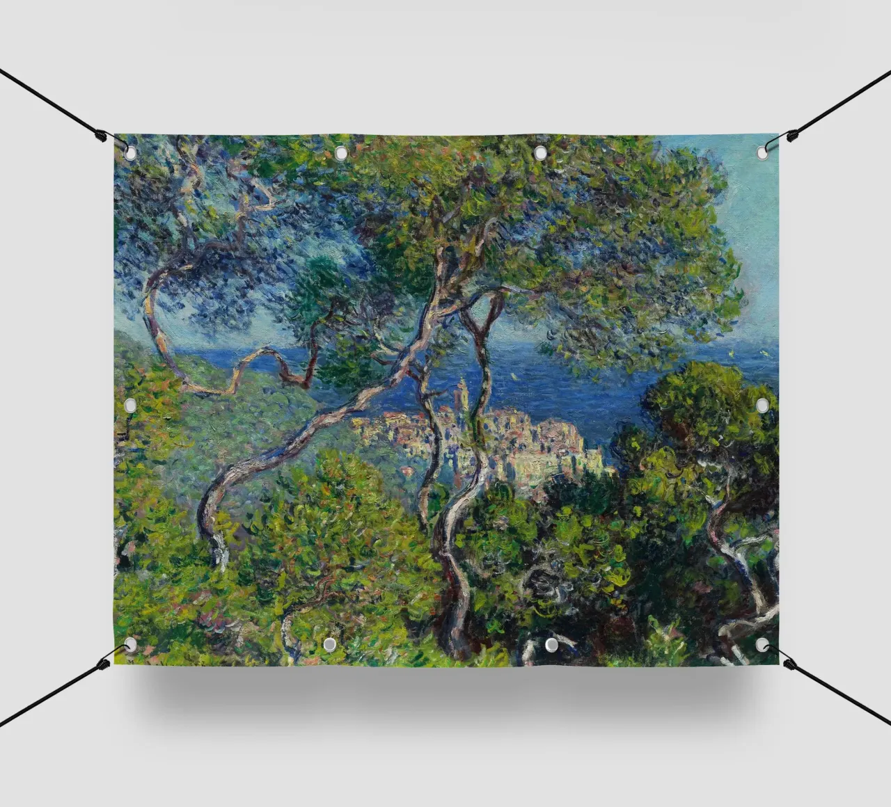 Claude Monet - Bordighera (1884) telo in pvc da Wirla
