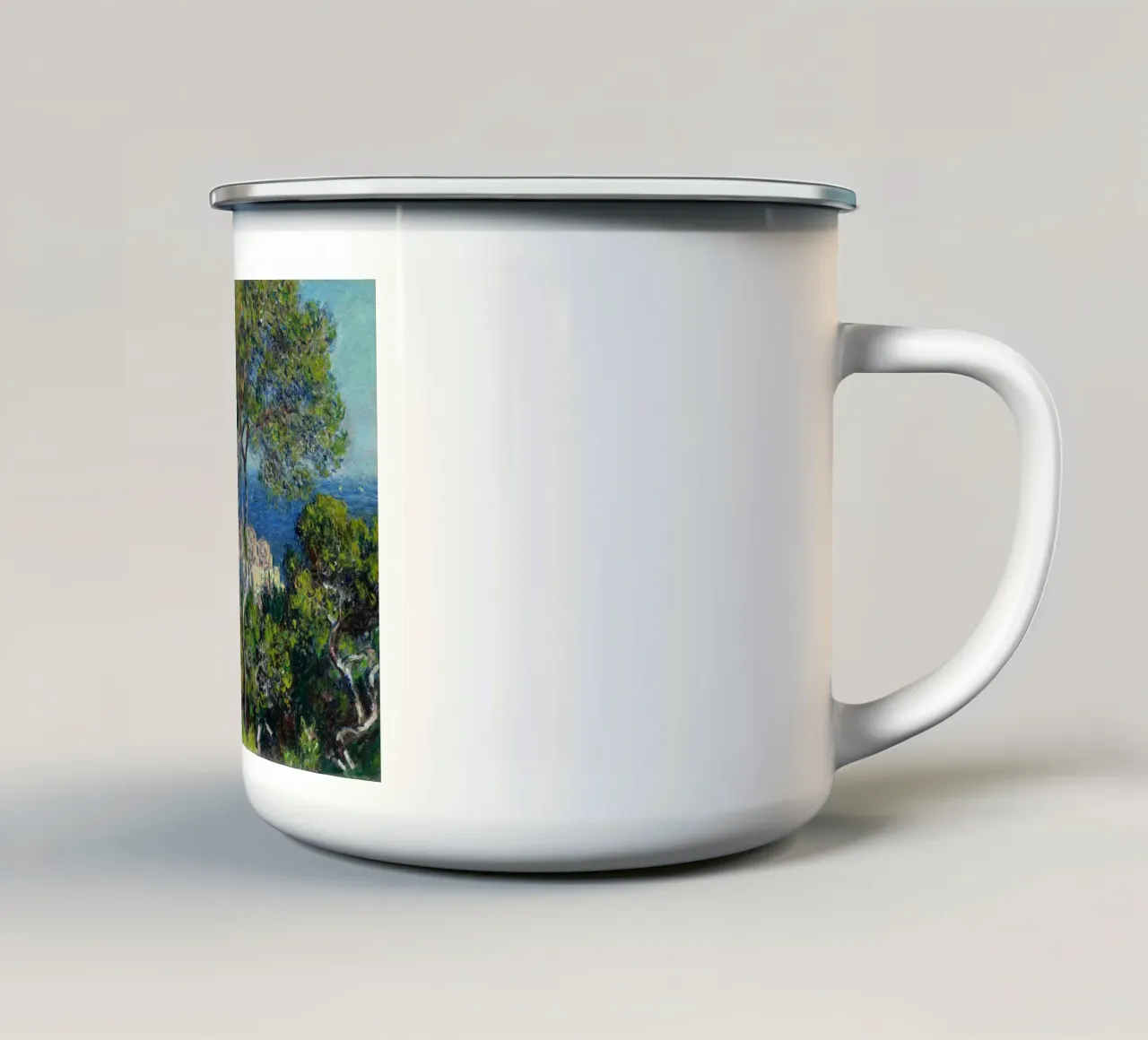 Claude Monet - Bordighera (1884) tazza in smalto da Wirla