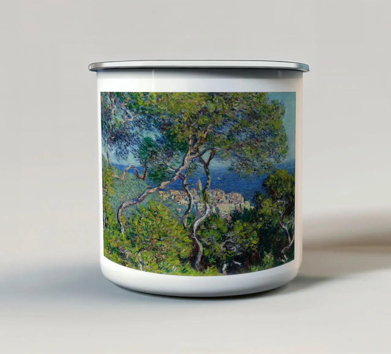 Claude Monet - Bordighera (1884) tazza in smalto da Wirla