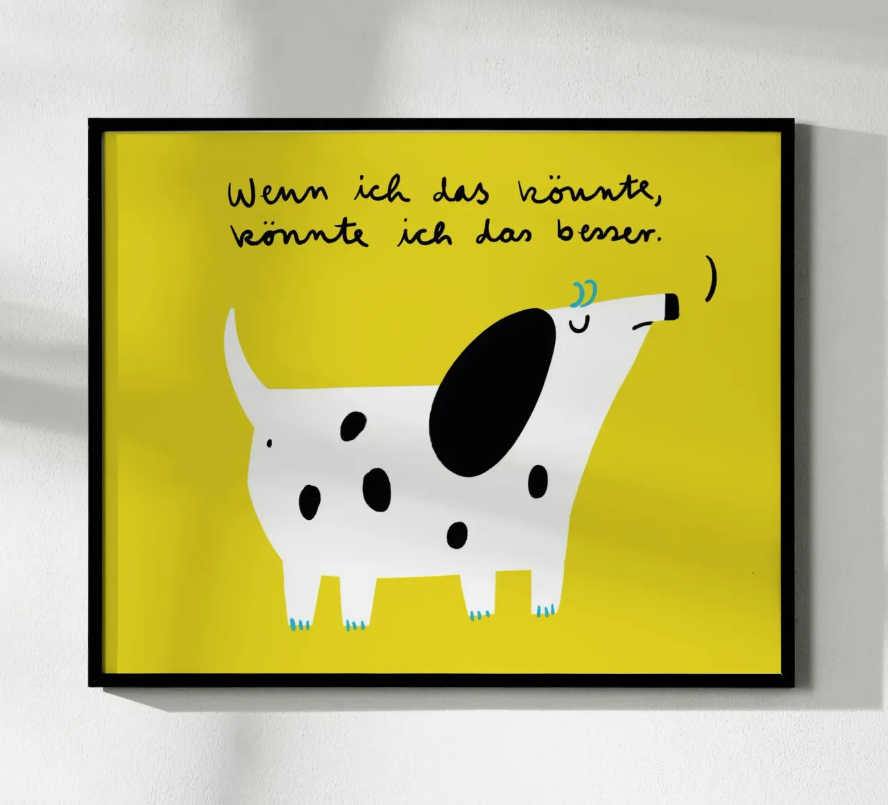Perro - Si pudiera hacerlo, lo haría mejor poster de aucontraire